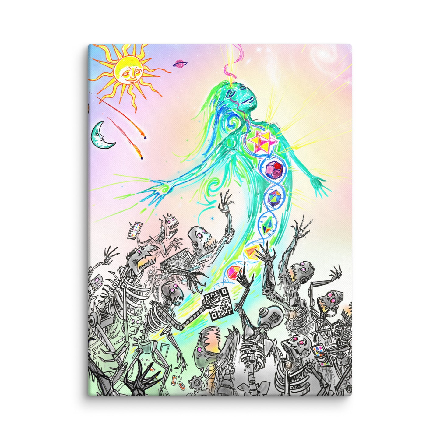 Escaping the Matrix Canvas Print