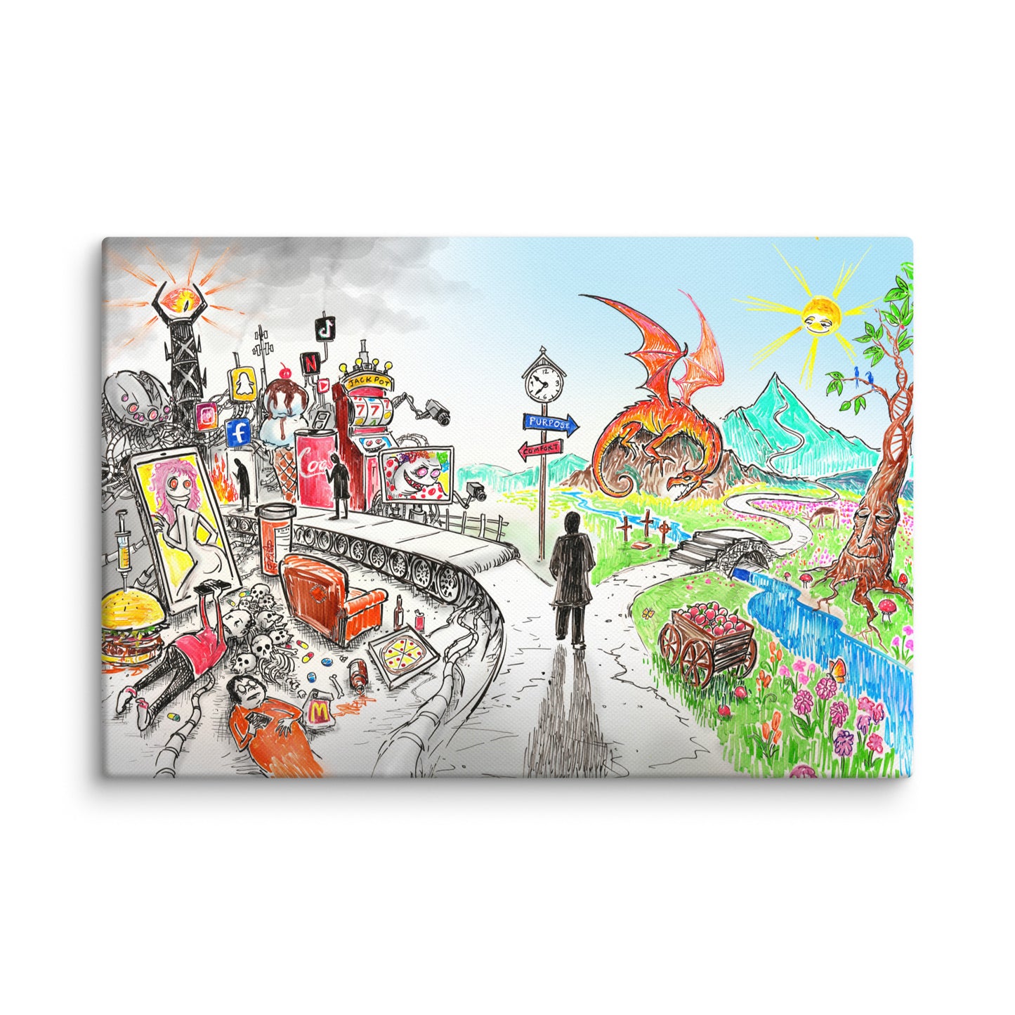 Comfort vs. Purpose Canvas Print