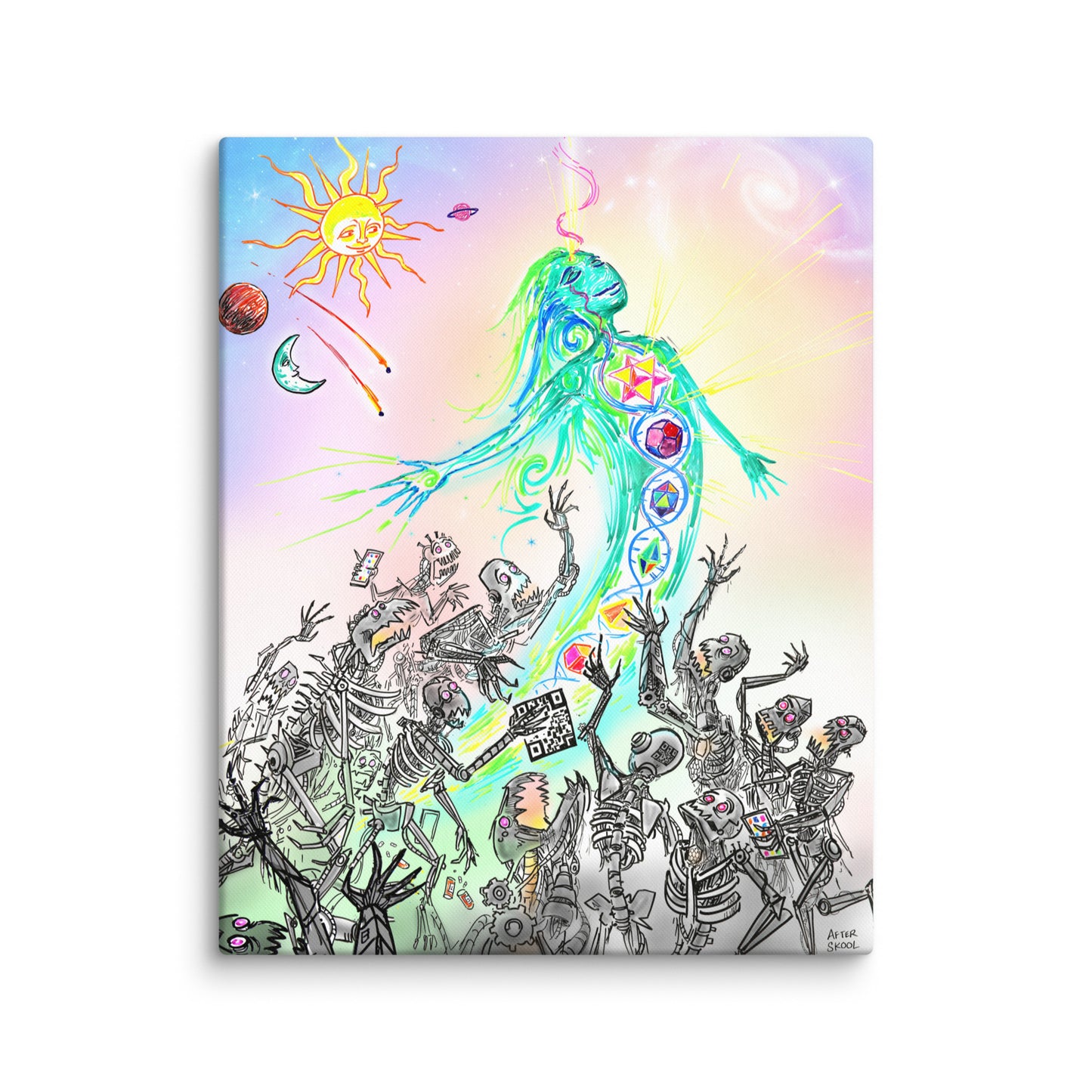 Escaping the Matrix Canvas Print
