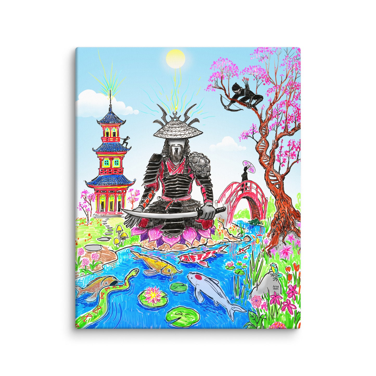 Peaceful Warrior Canvas Print