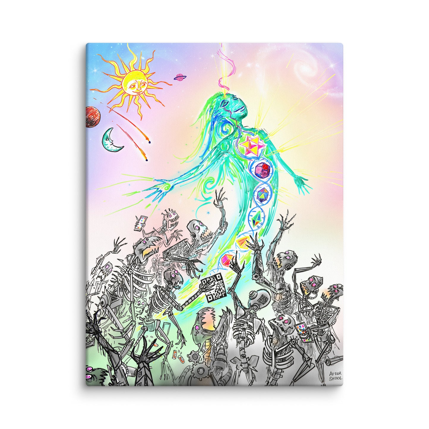 Escaping the Matrix Canvas Print