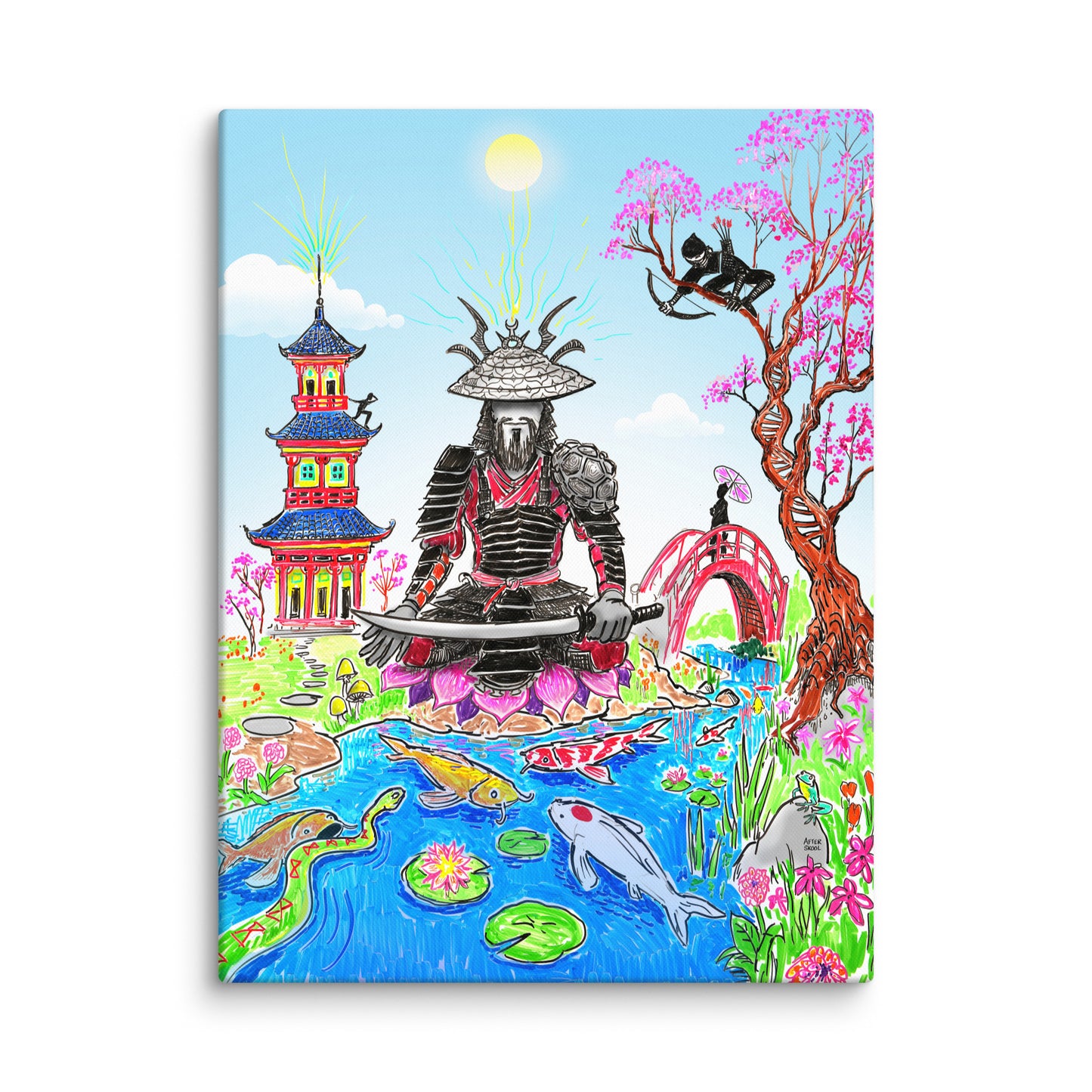 Peaceful Warrior Canvas Print
