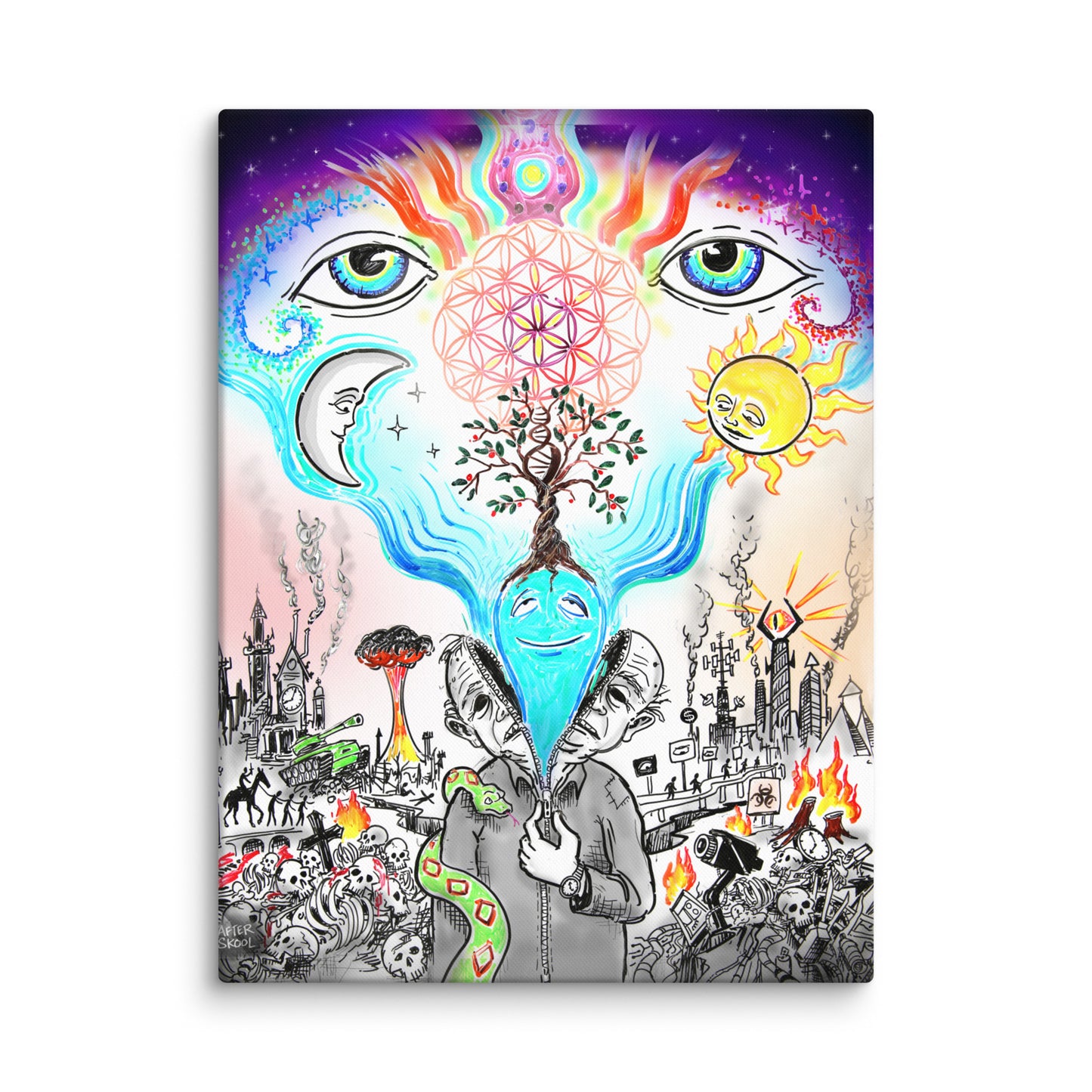 Ascension of the Present Canvas Print