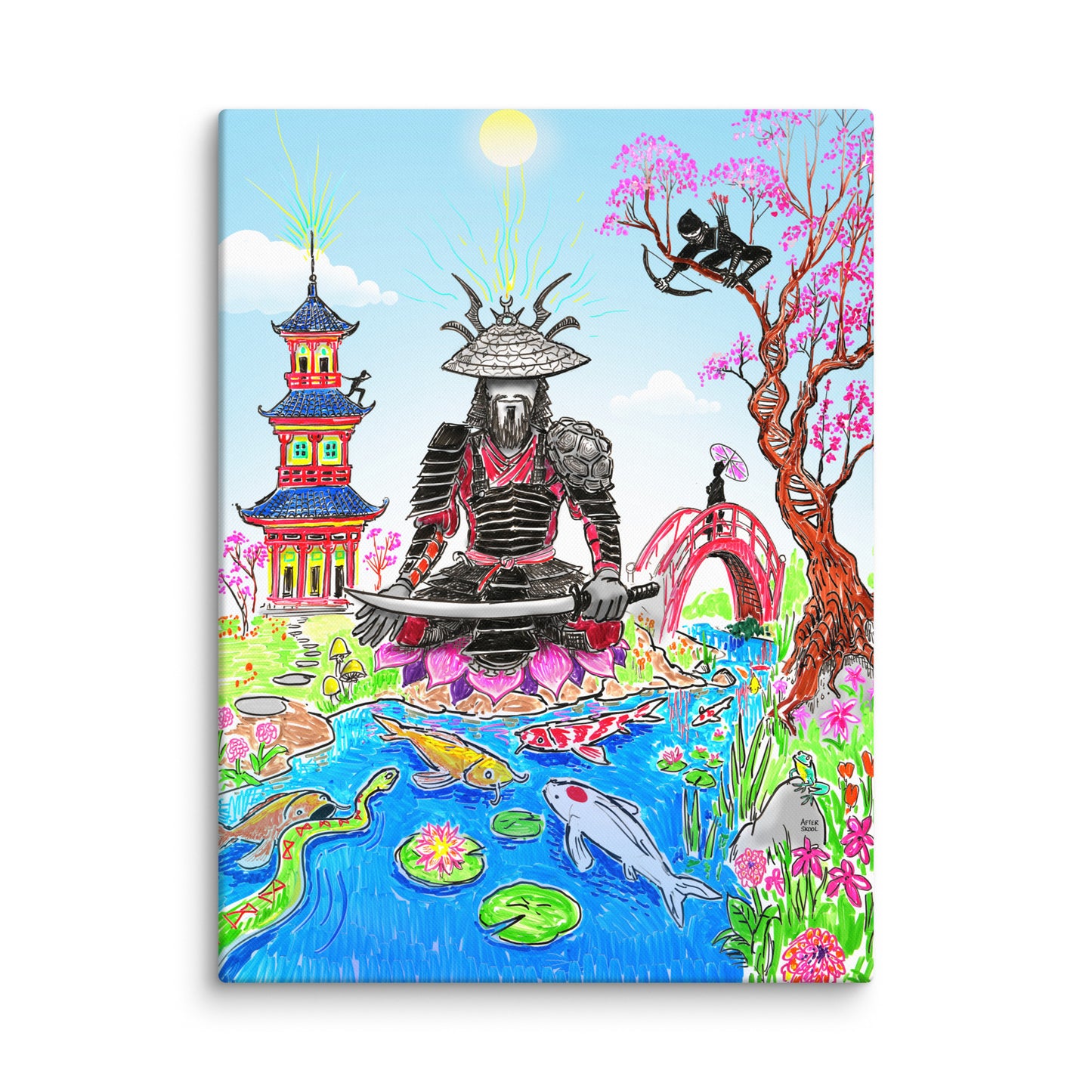 Peaceful Warrior Canvas Print