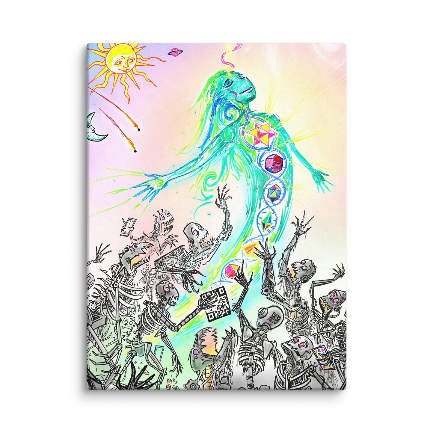 Escaping the Matrix Canvas Print