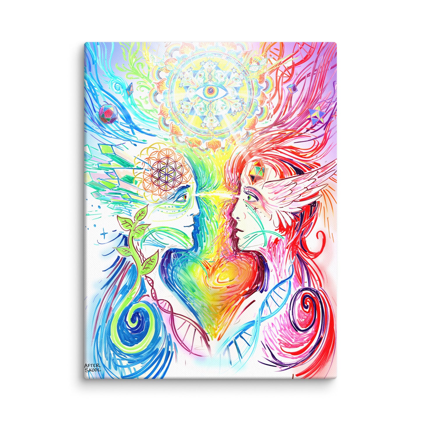 Love & Light Canvas Print