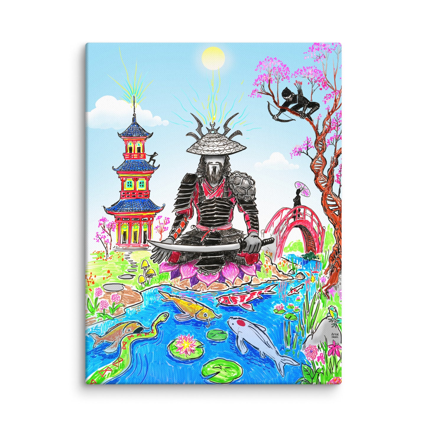 Peaceful Warrior Canvas Print