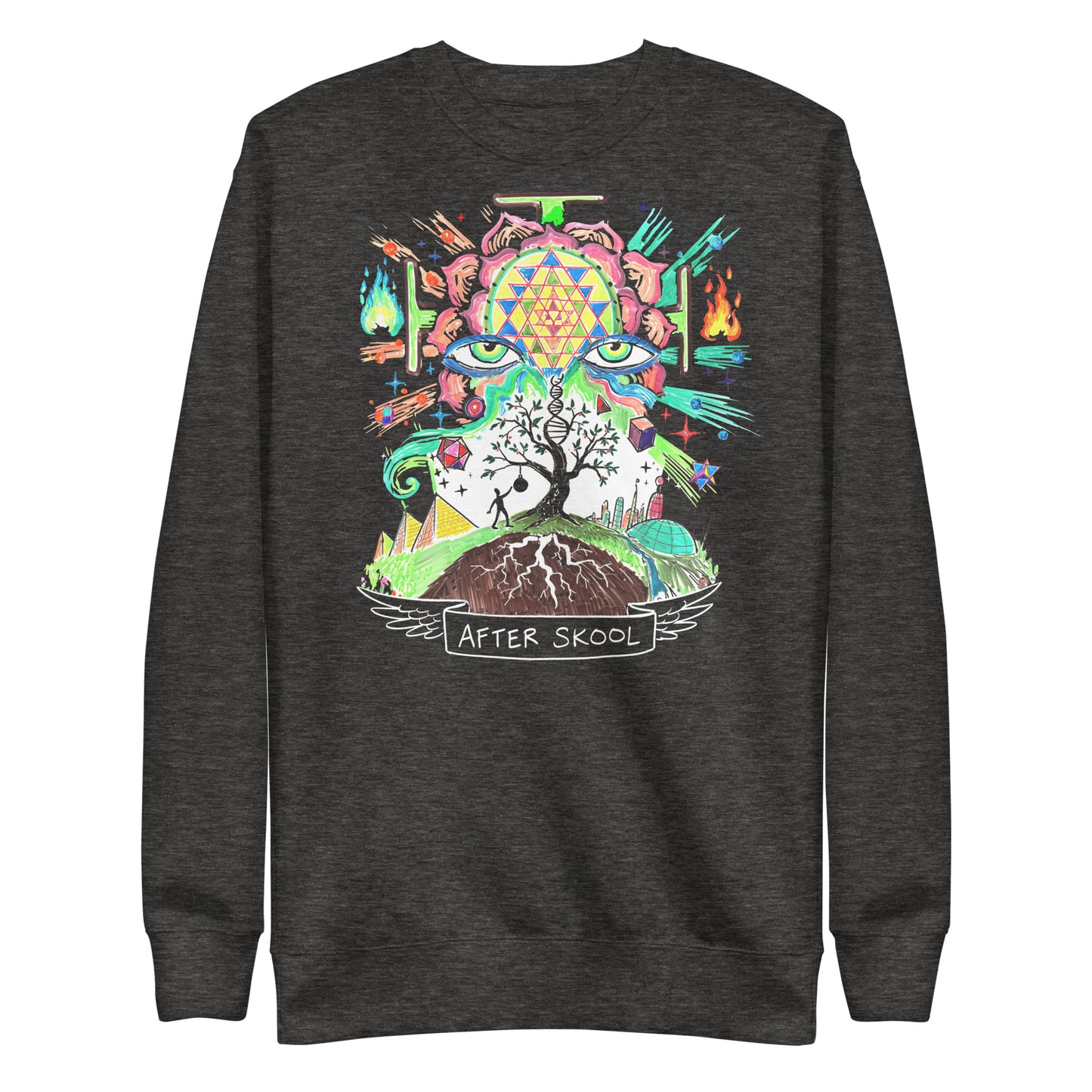 Welcome to the Present Unisex Premium Sweatshirt (Dark Version)