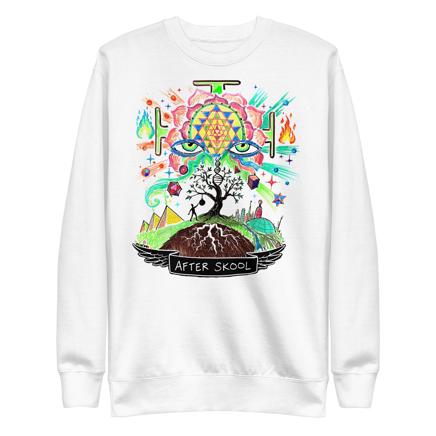 Welcome to the Present Unisex Premium Sweatshirt (Light Version)