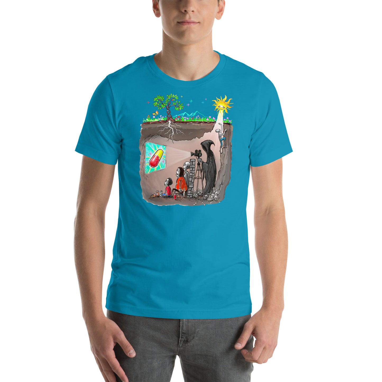 Plato's Cave Unisex t-shirt