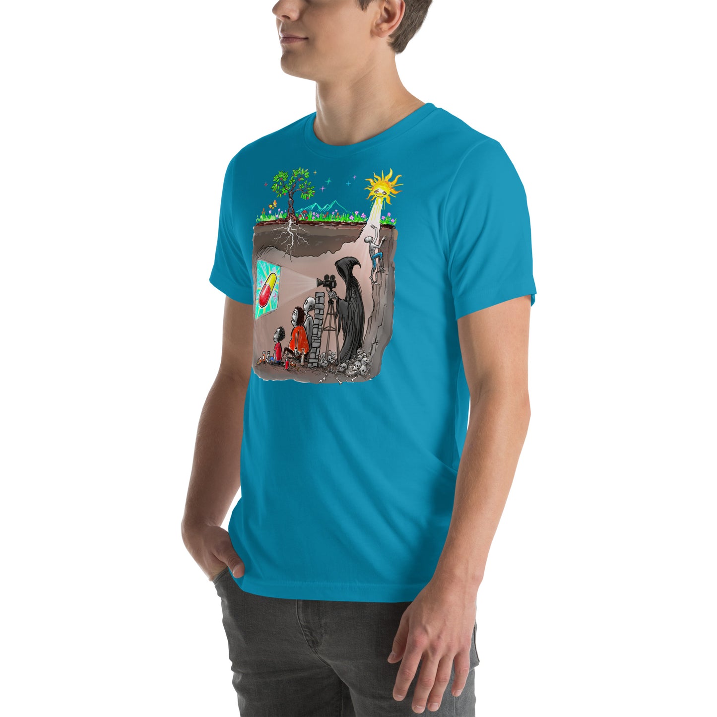 Plato's Cave Unisex t-shirt