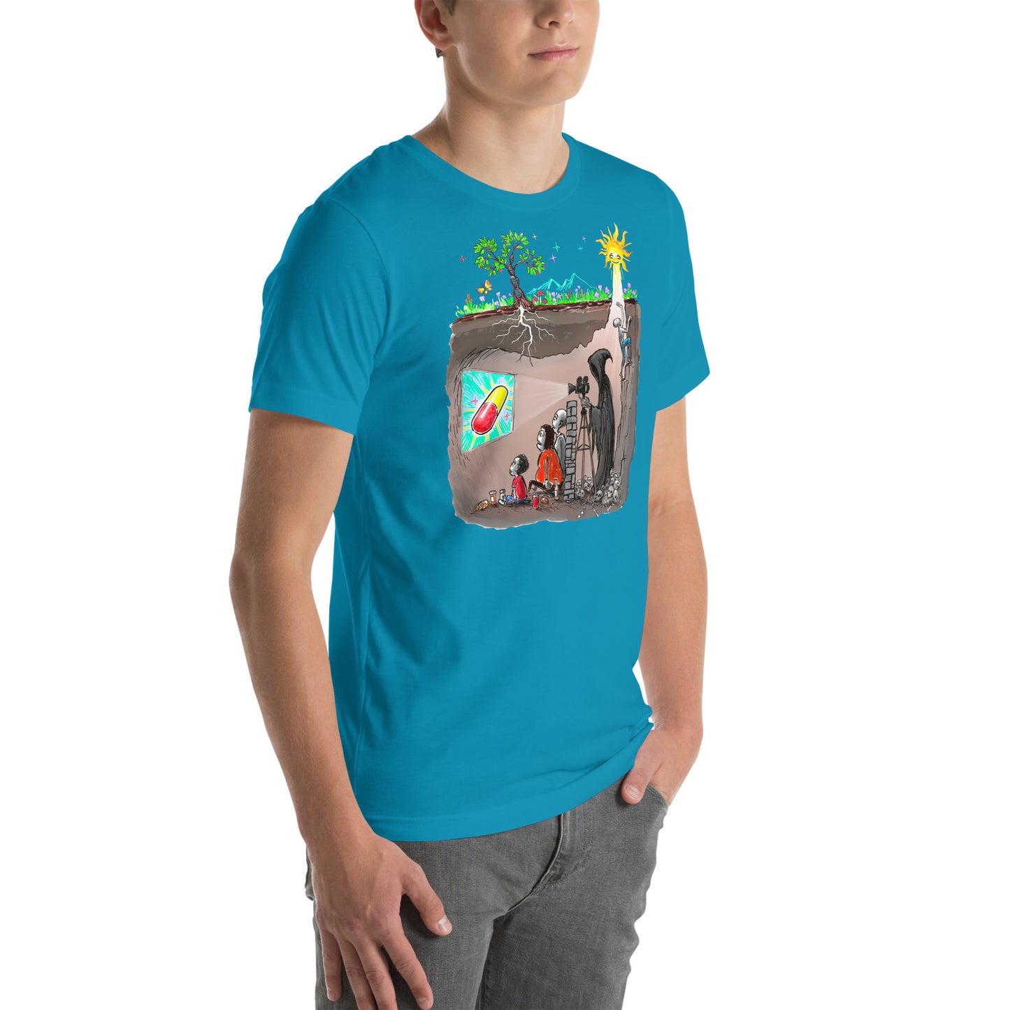 Plato's Cave Unisex t-shirt