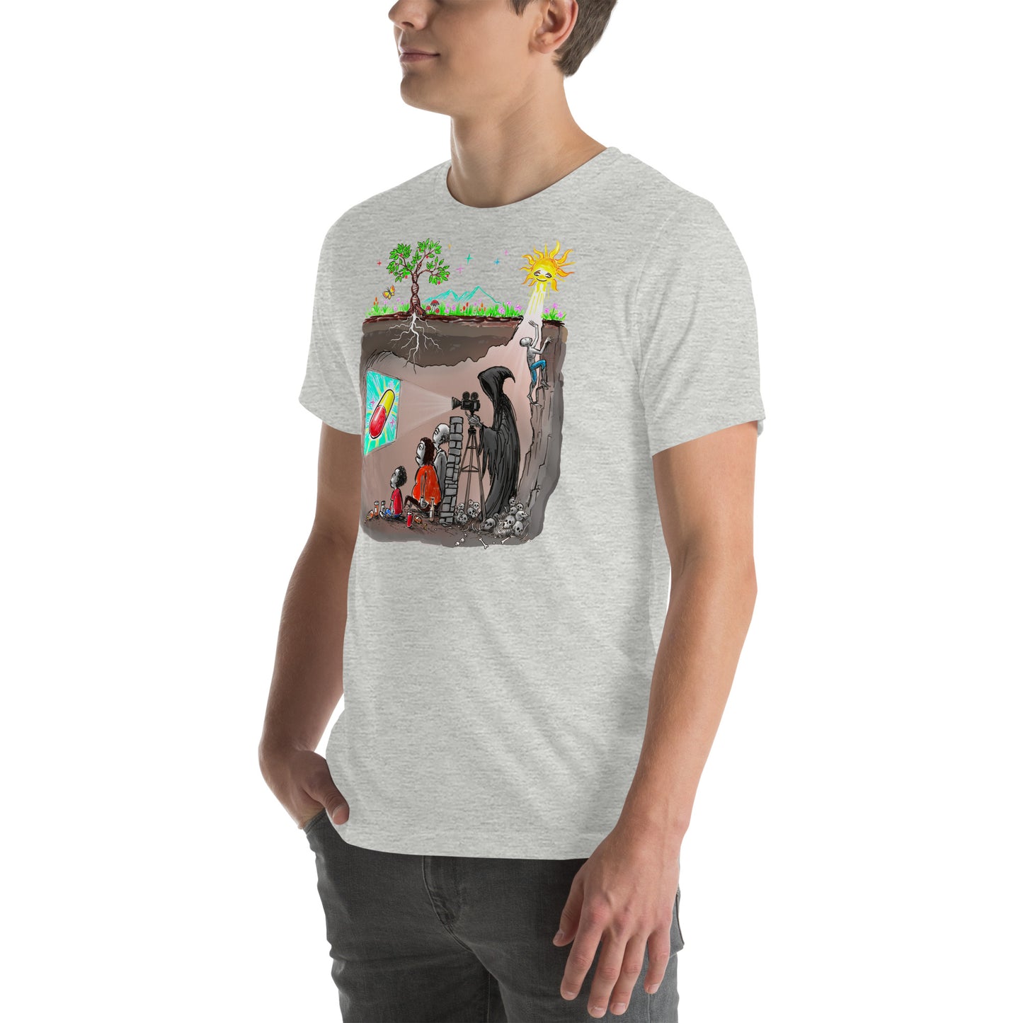 Plato's Cave Unisex t-shirt