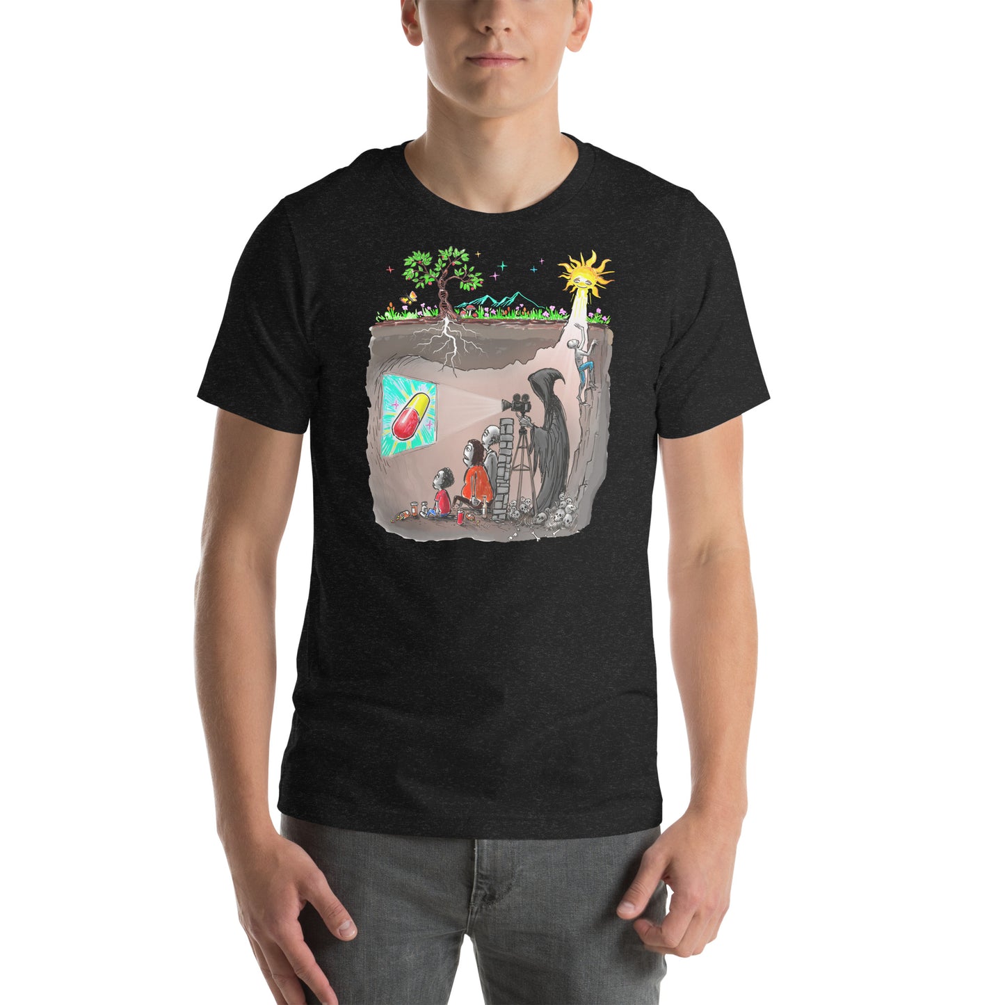 Plato's Cave Unisex t-shirt