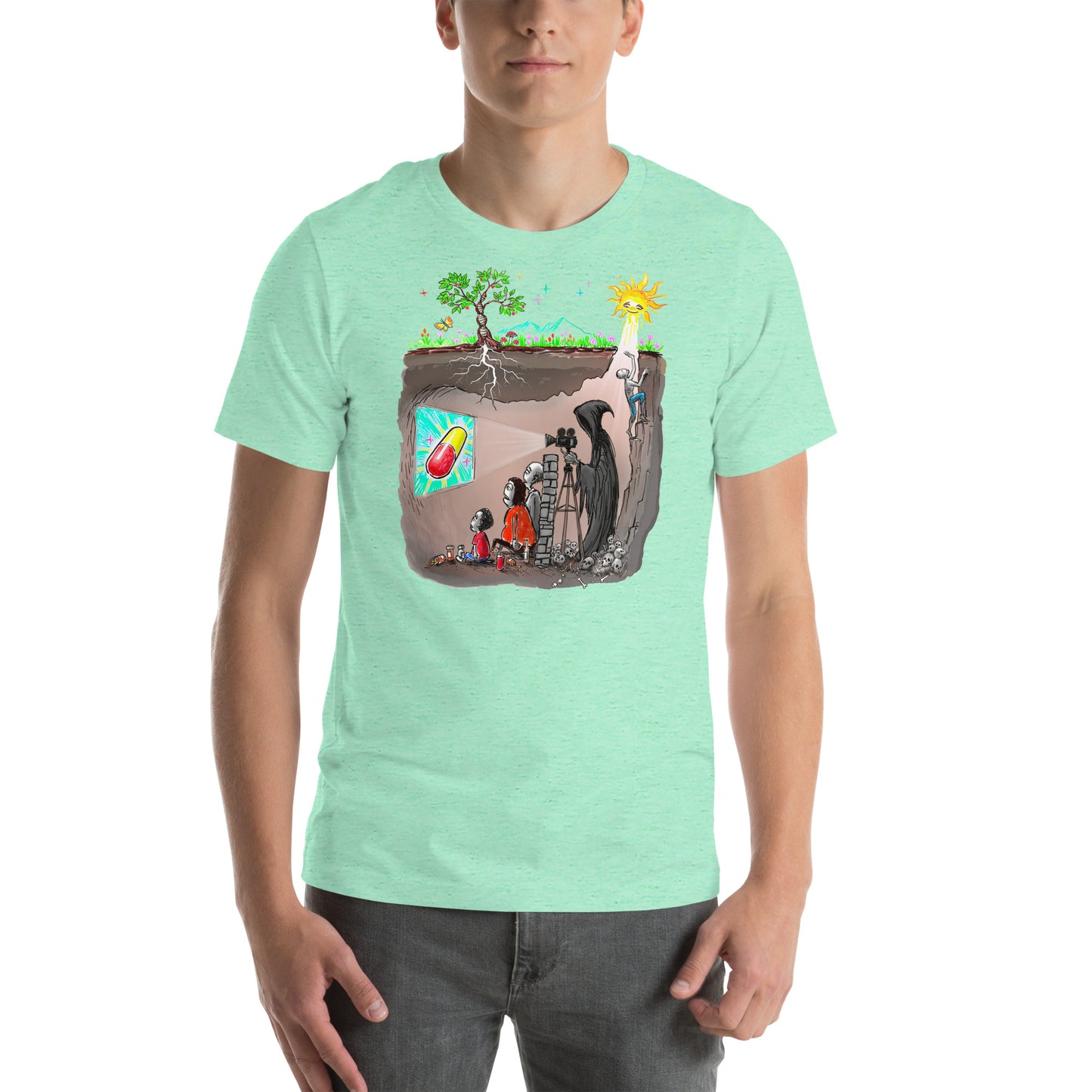 Plato's Cave Unisex t-shirt