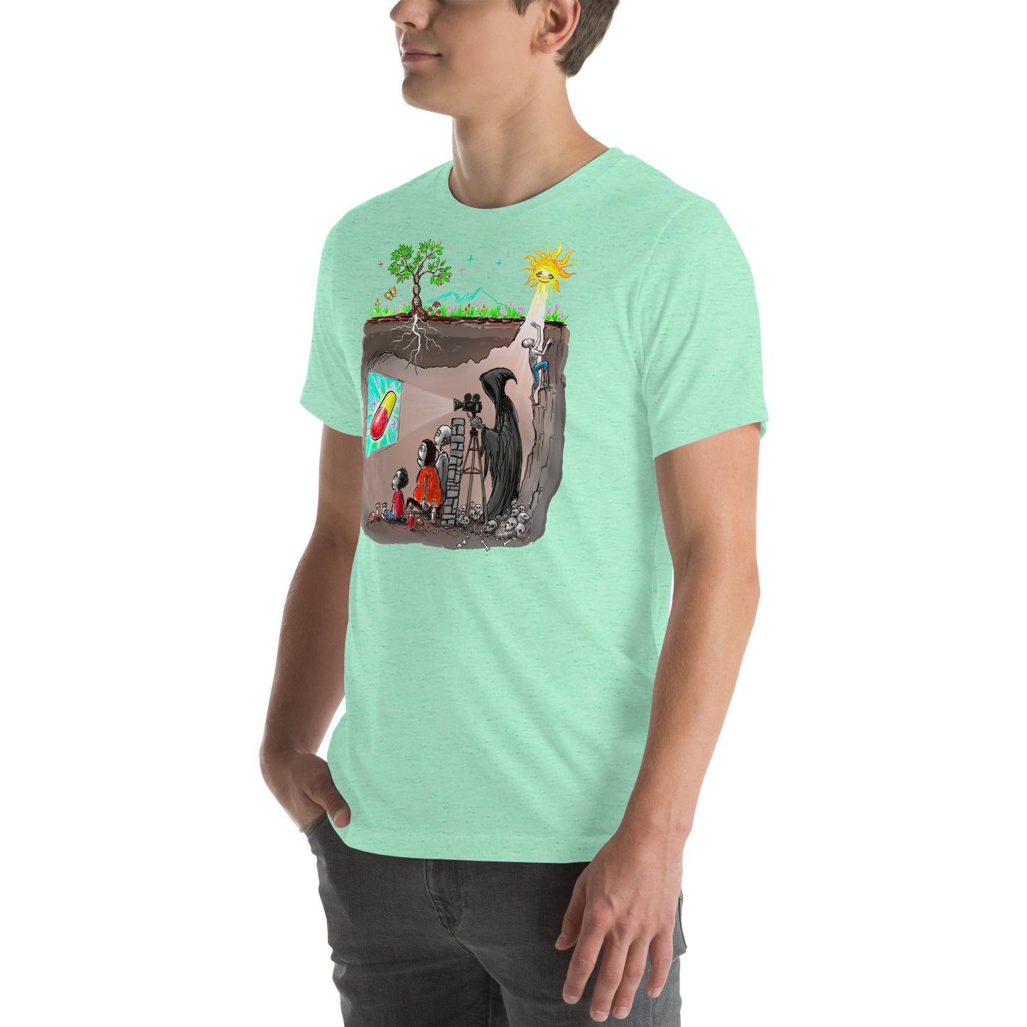 Plato's Cave Unisex t-shirt