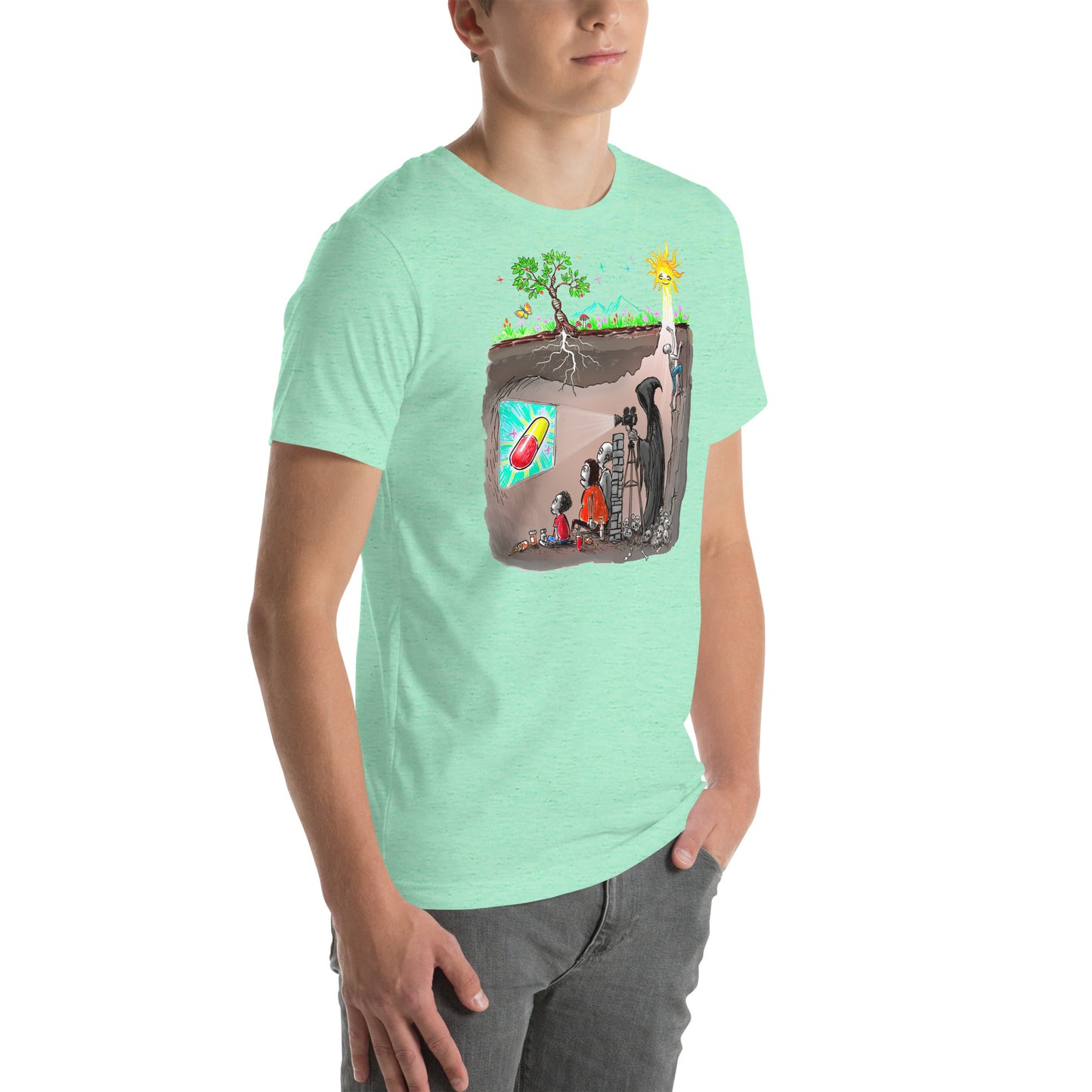 Plato's Cave Unisex t-shirt