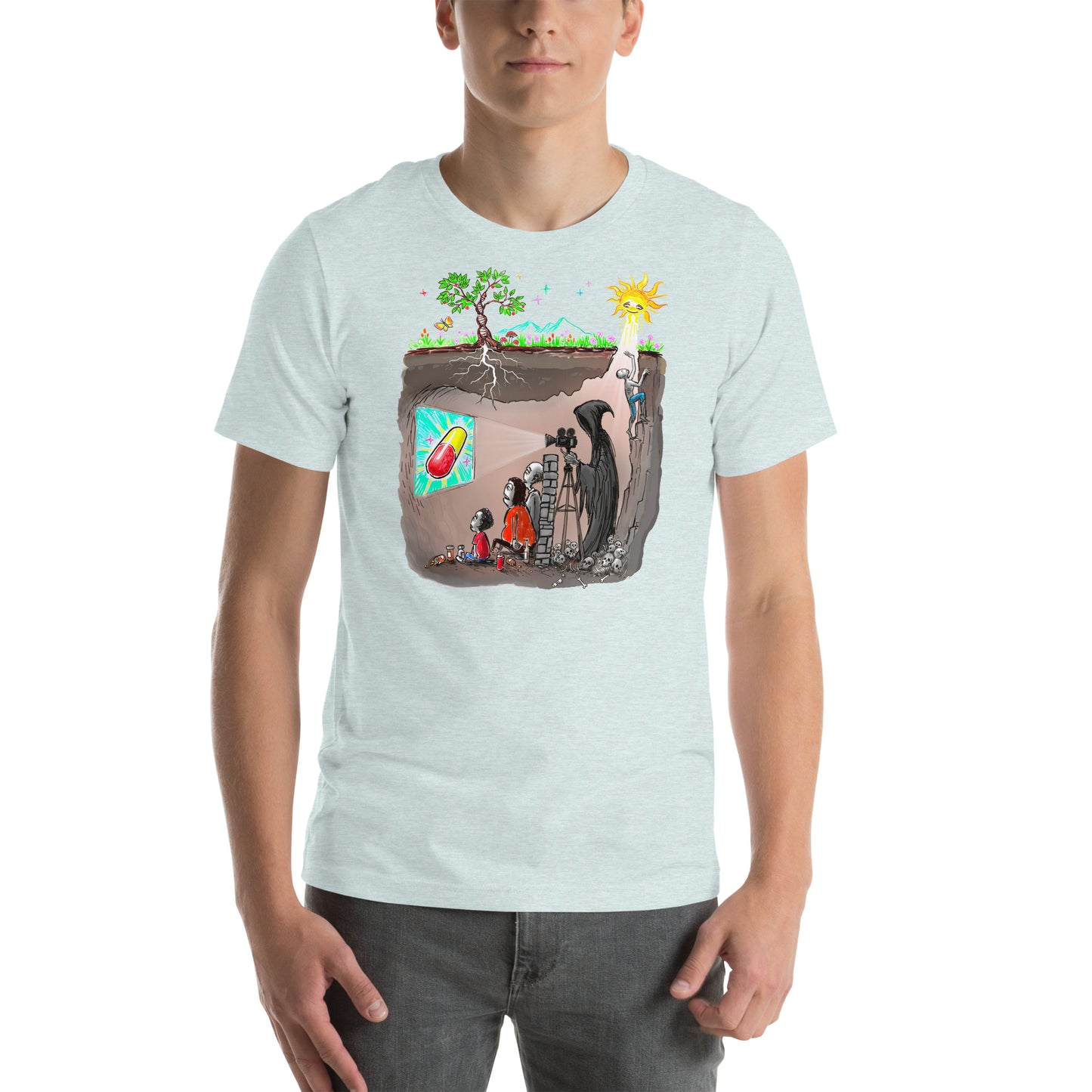 Plato's Cave Unisex t-shirt