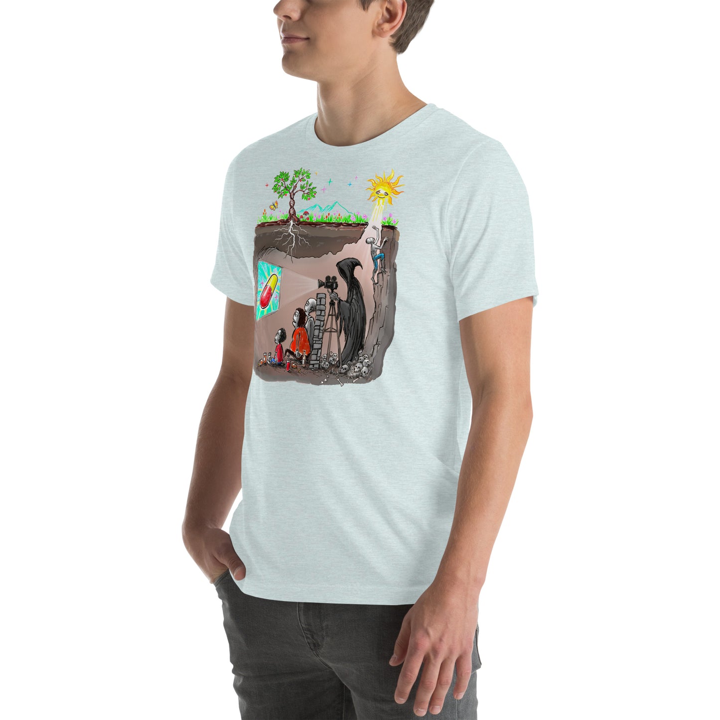 Plato's Cave Unisex t-shirt