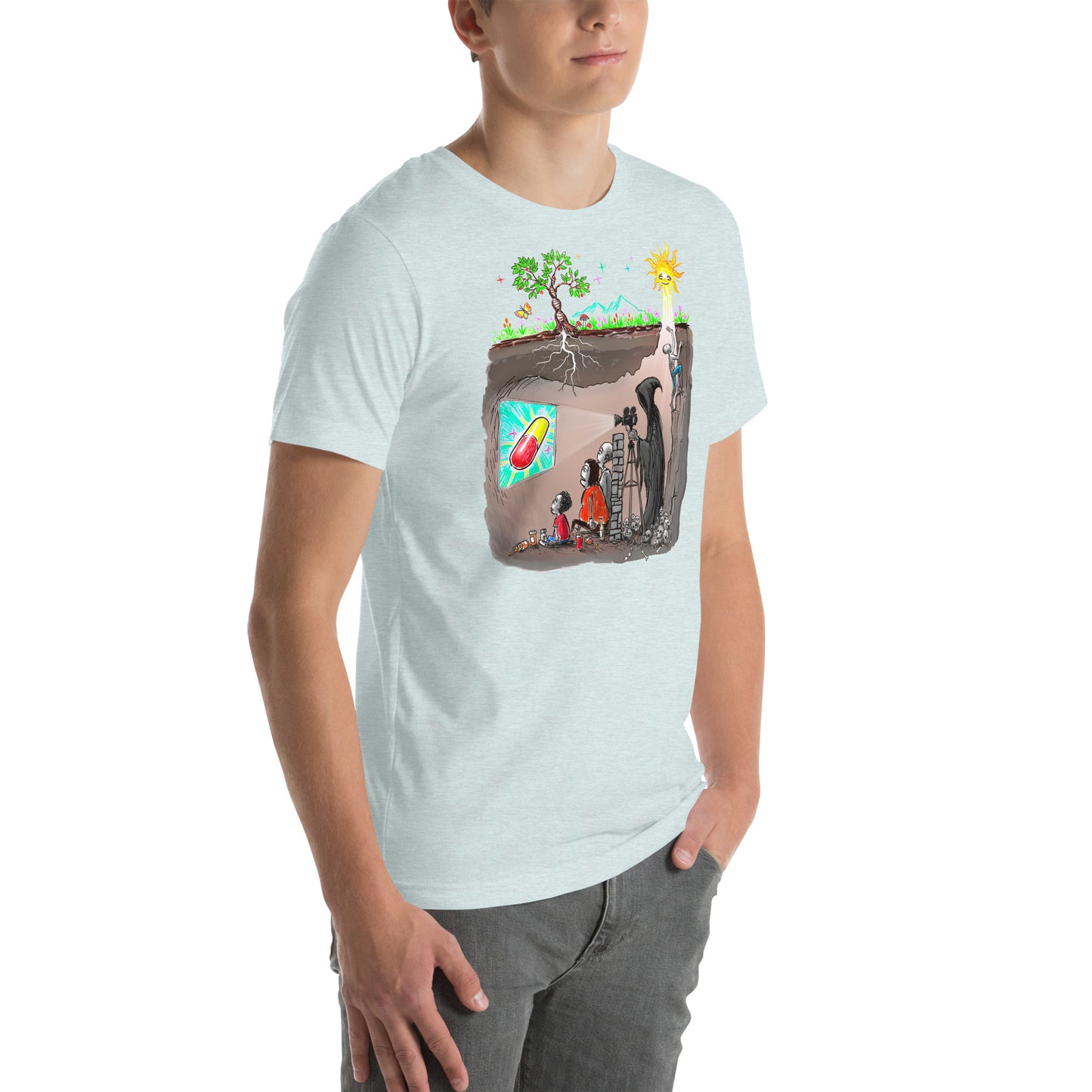 Plato's Cave Unisex t-shirt