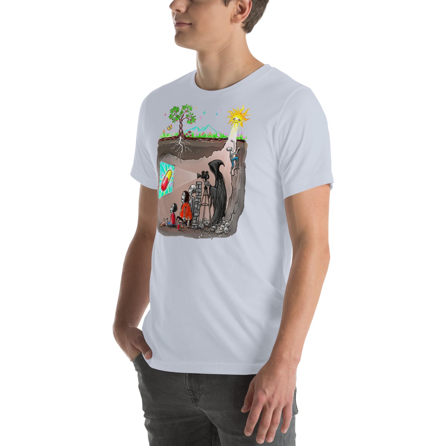 Plato's Cave Unisex t-shirt