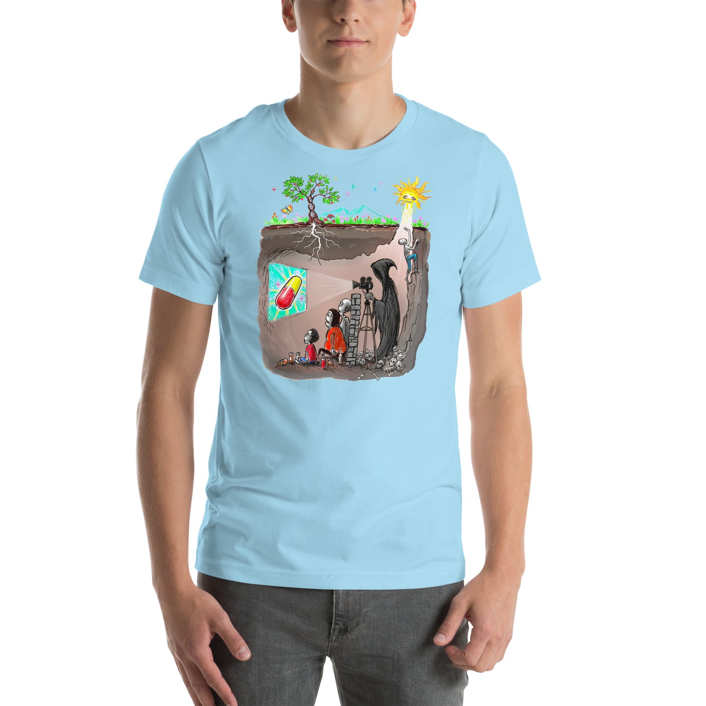Plato's Cave Unisex t-shirt