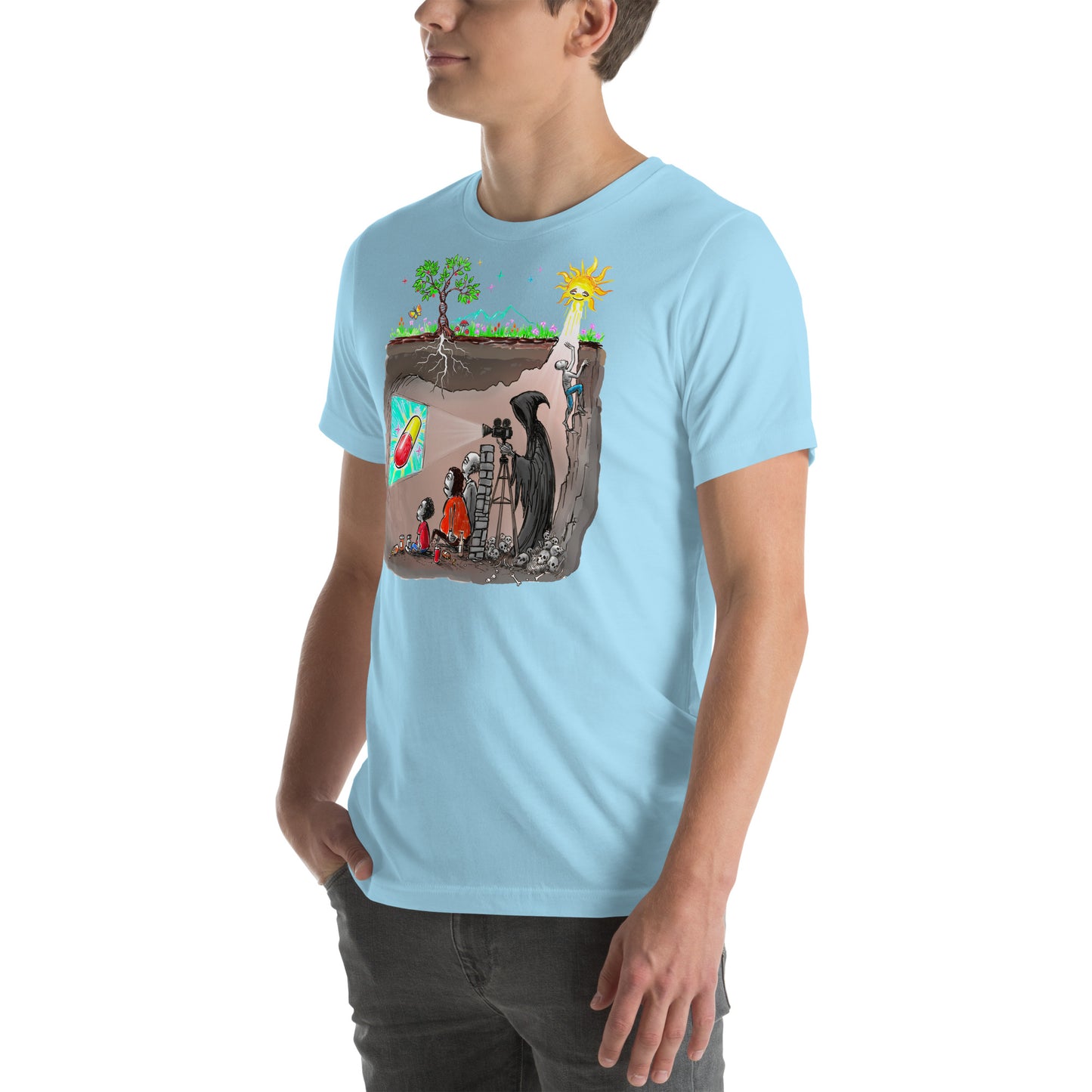 Plato's Cave Unisex t-shirt