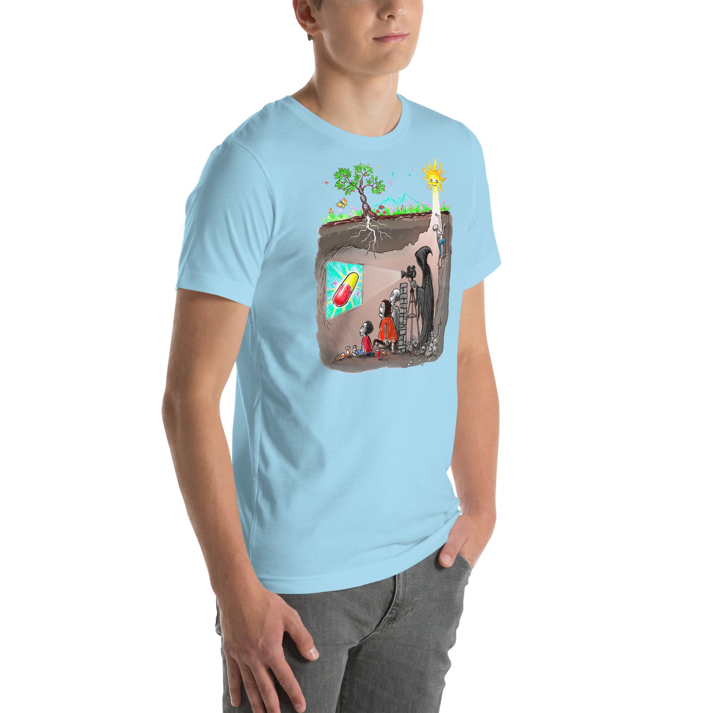 Plato's Cave Unisex t-shirt