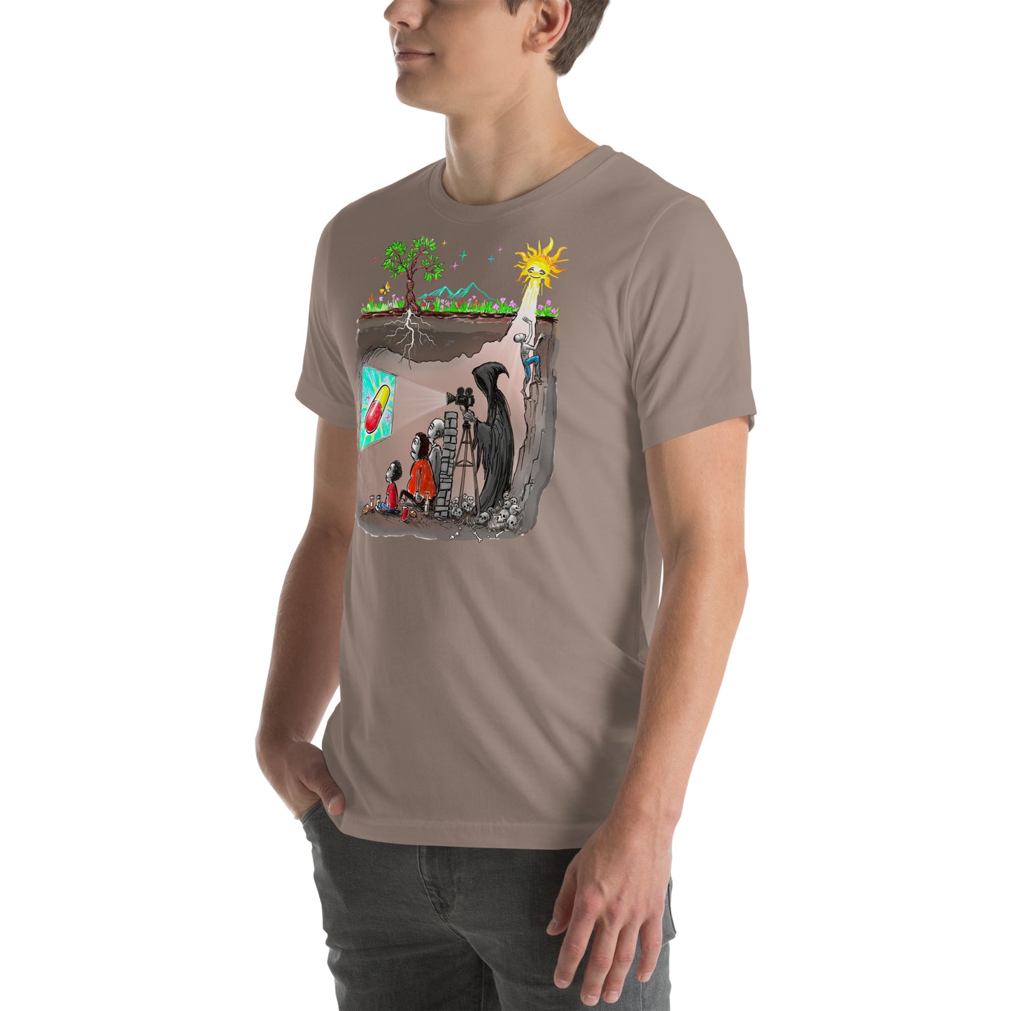Plato's Cave Unisex t-shirt