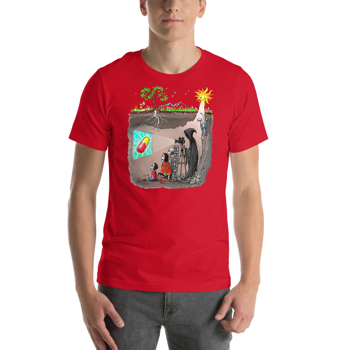 Plato's Cave Unisex t-shirt