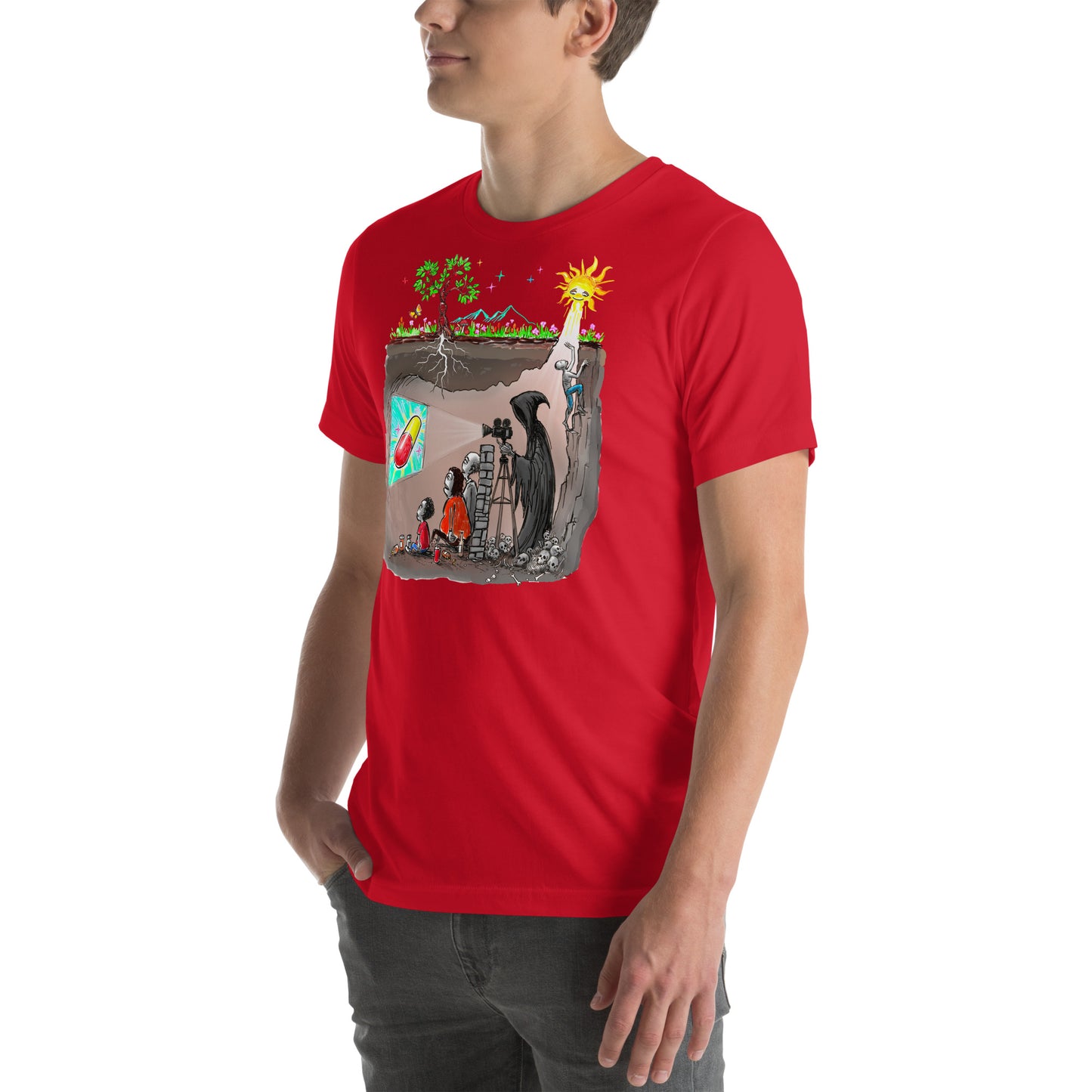 Plato's Cave Unisex t-shirt