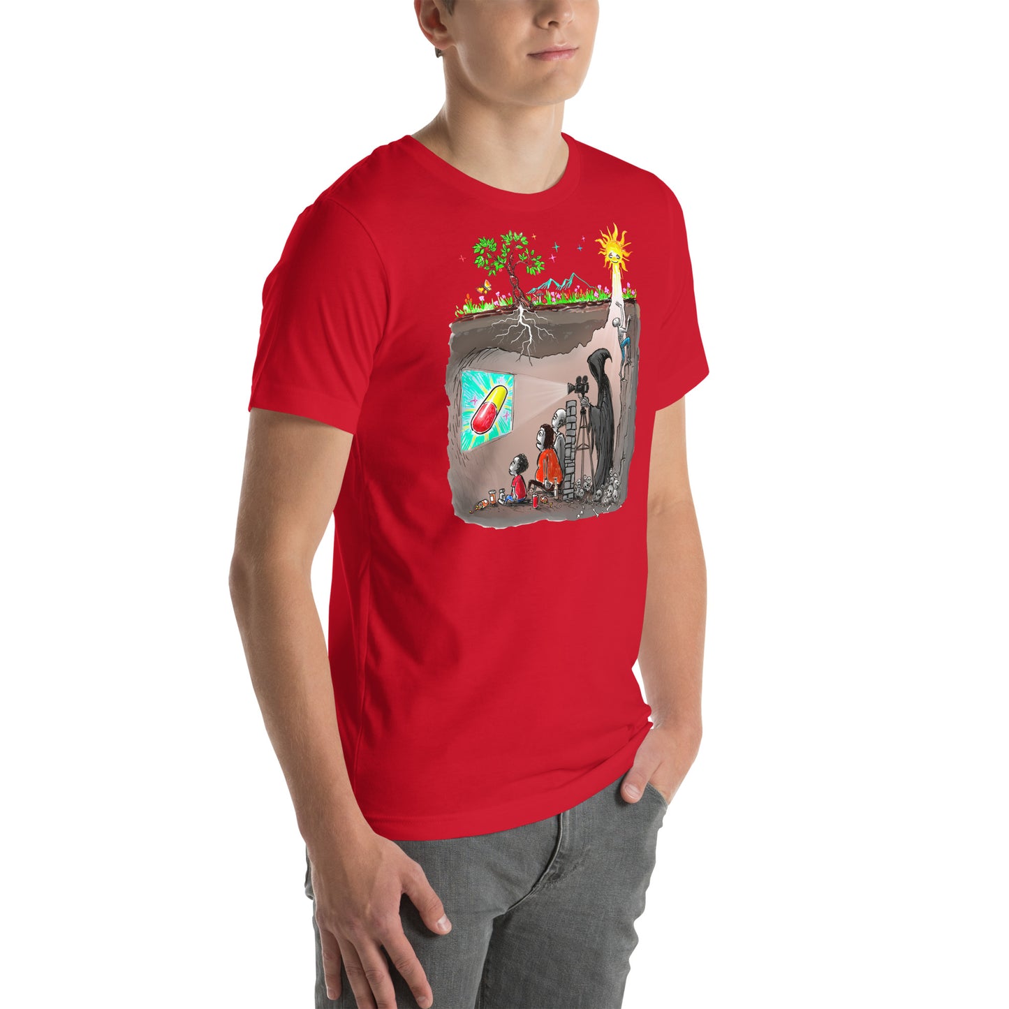 Plato's Cave Unisex t-shirt