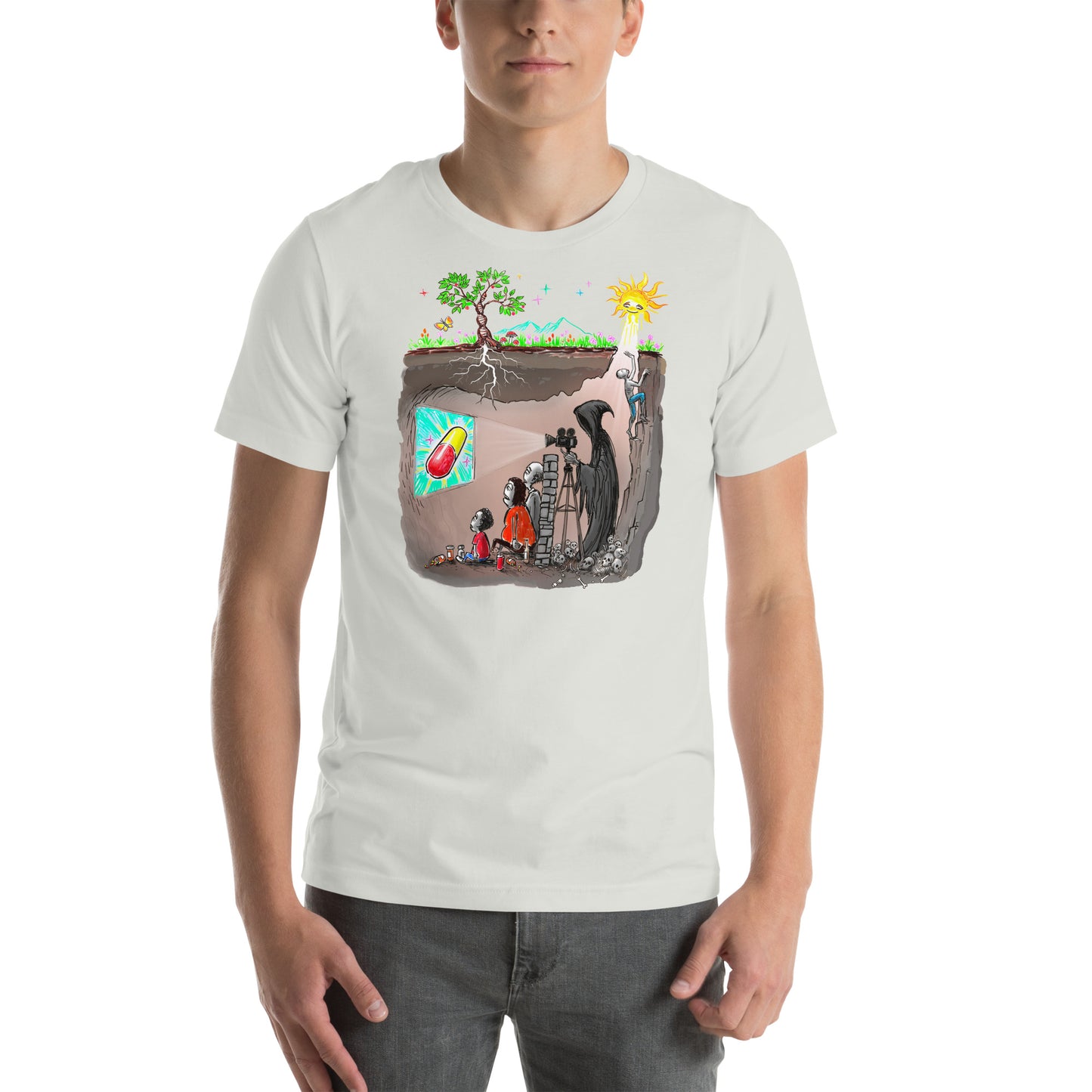 Plato's Cave Unisex t-shirt