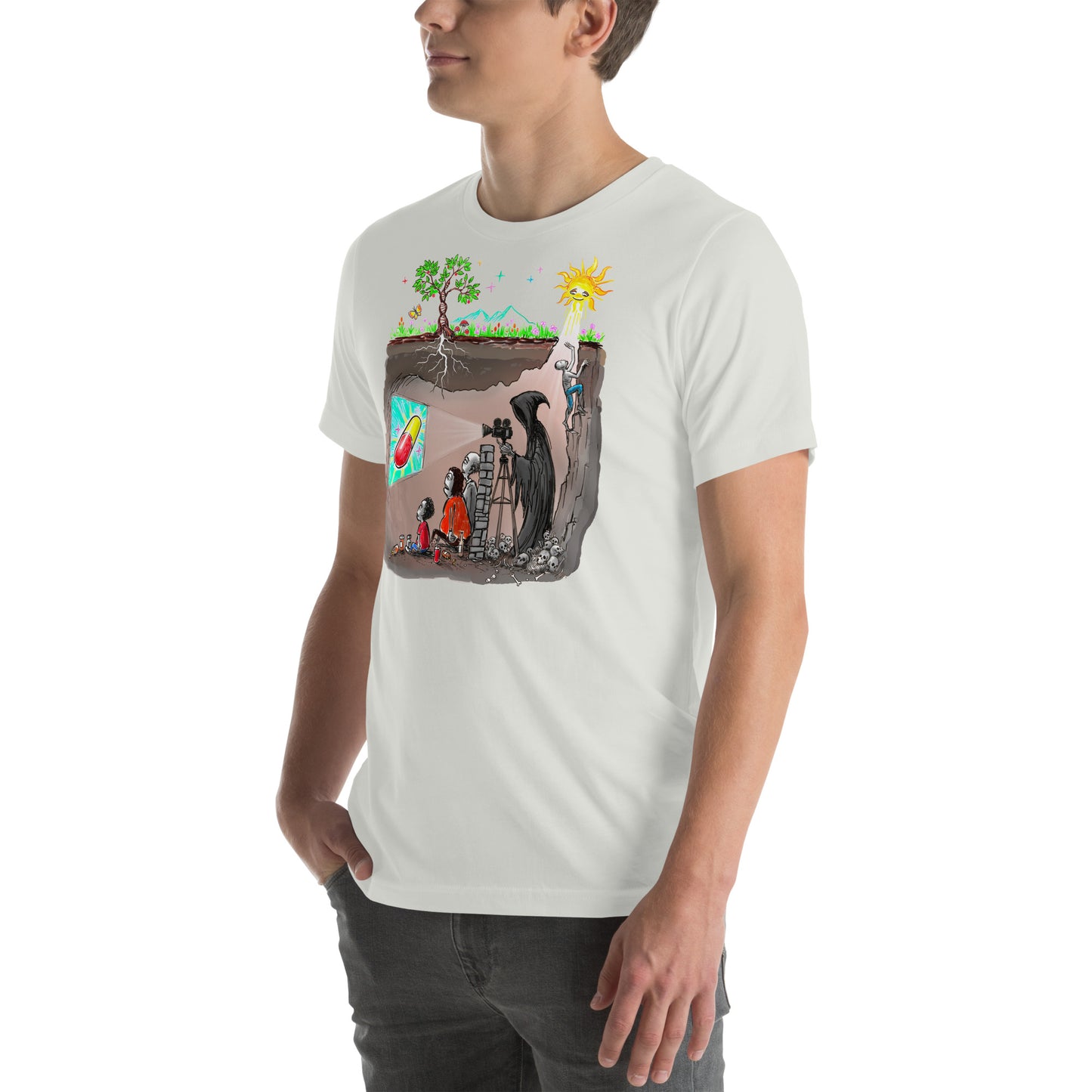 Plato's Cave Unisex t-shirt