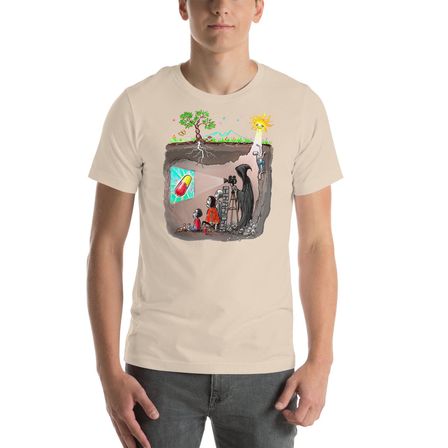 Plato's Cave Unisex t-shirt