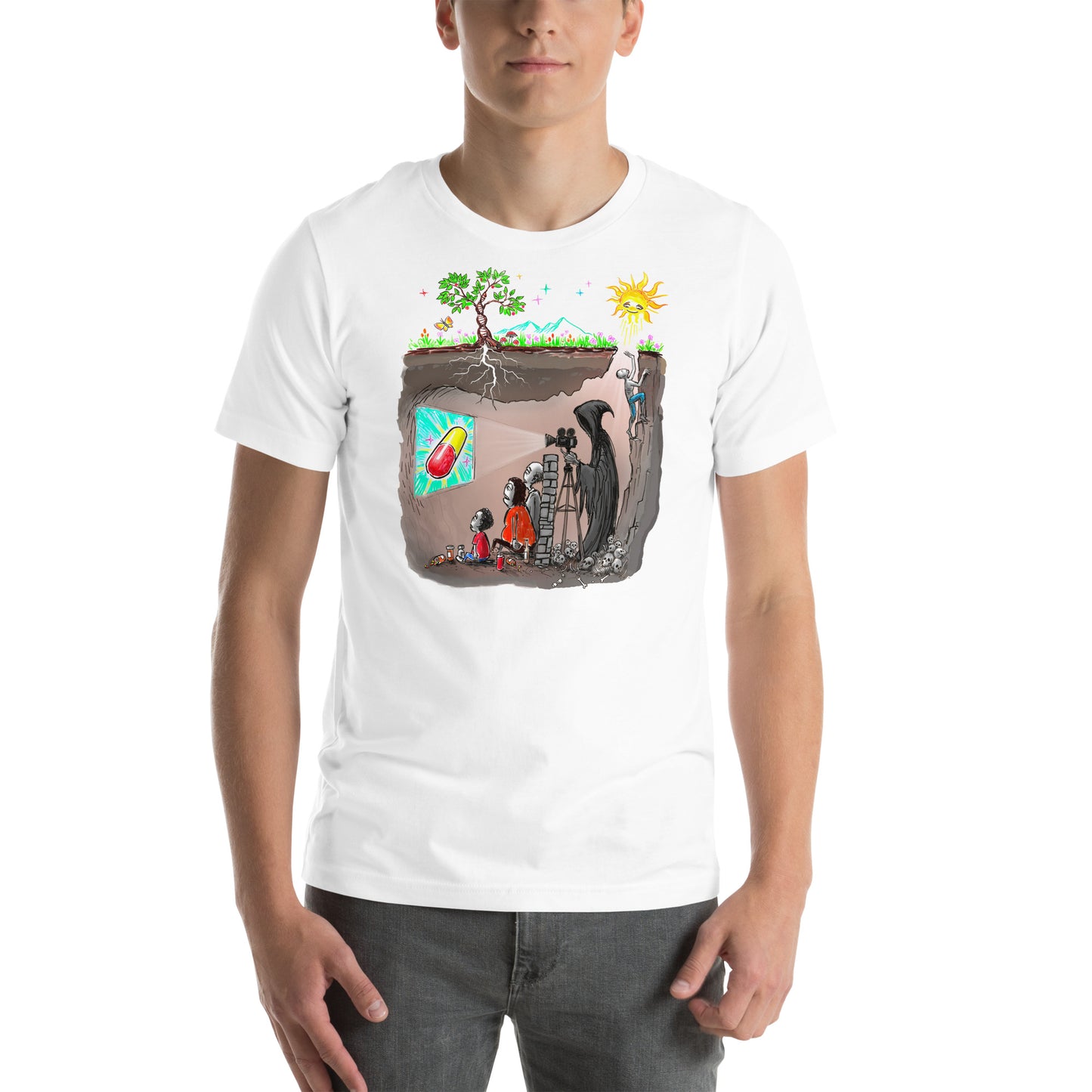 Plato's Cave Unisex t-shirt