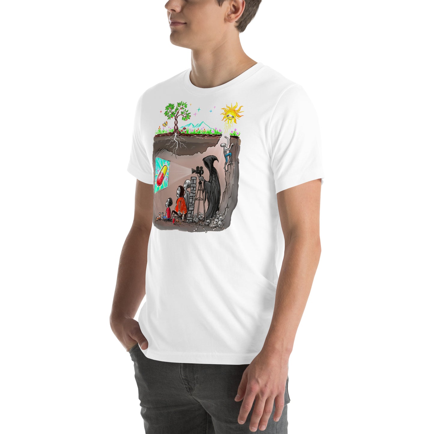 Plato's Cave Unisex t-shirt