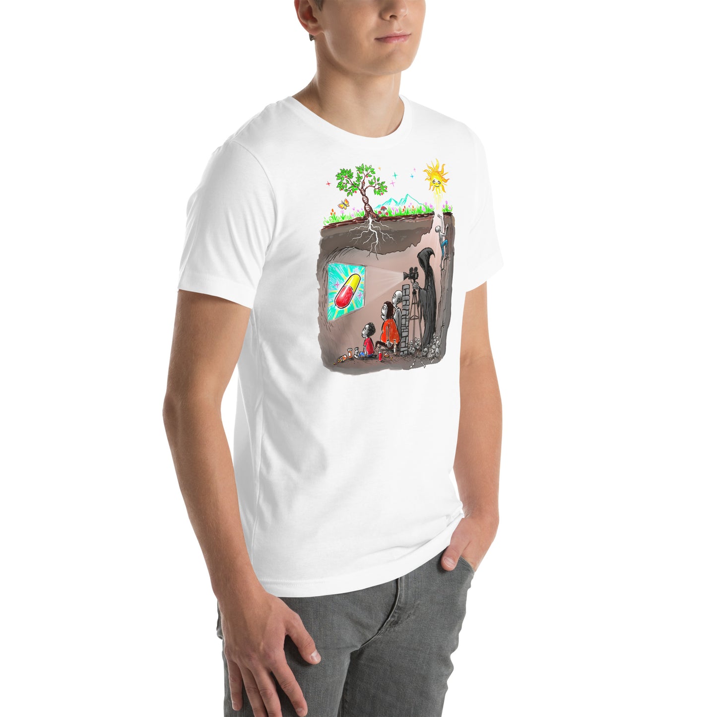 Plato's Cave Unisex t-shirt