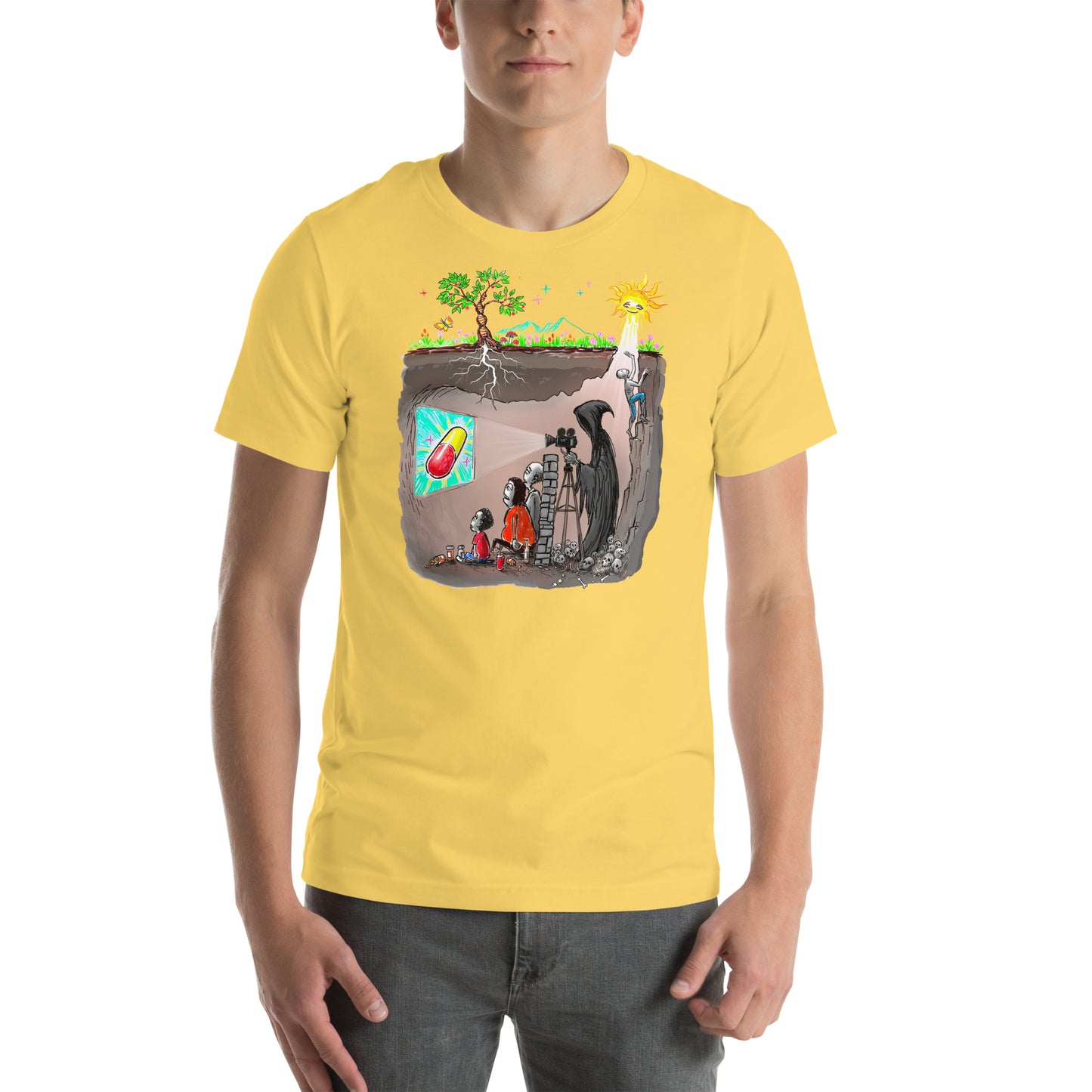 Plato's Cave Unisex t-shirt