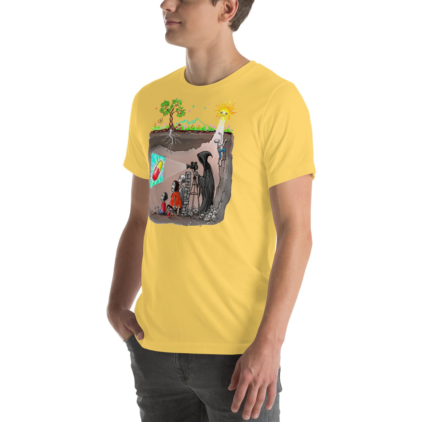 Plato's Cave Unisex t-shirt