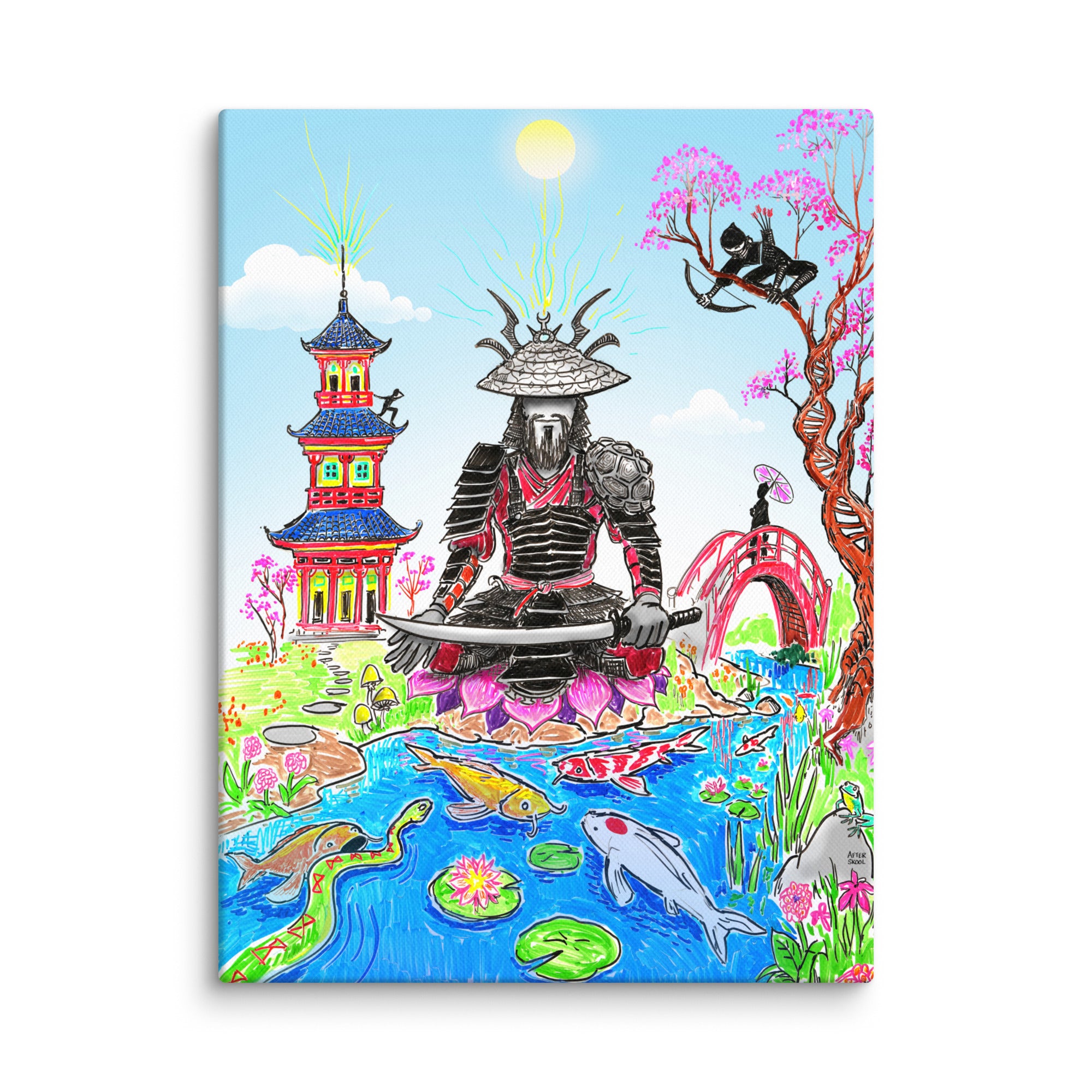 Peaceful Warrior Canvas Print