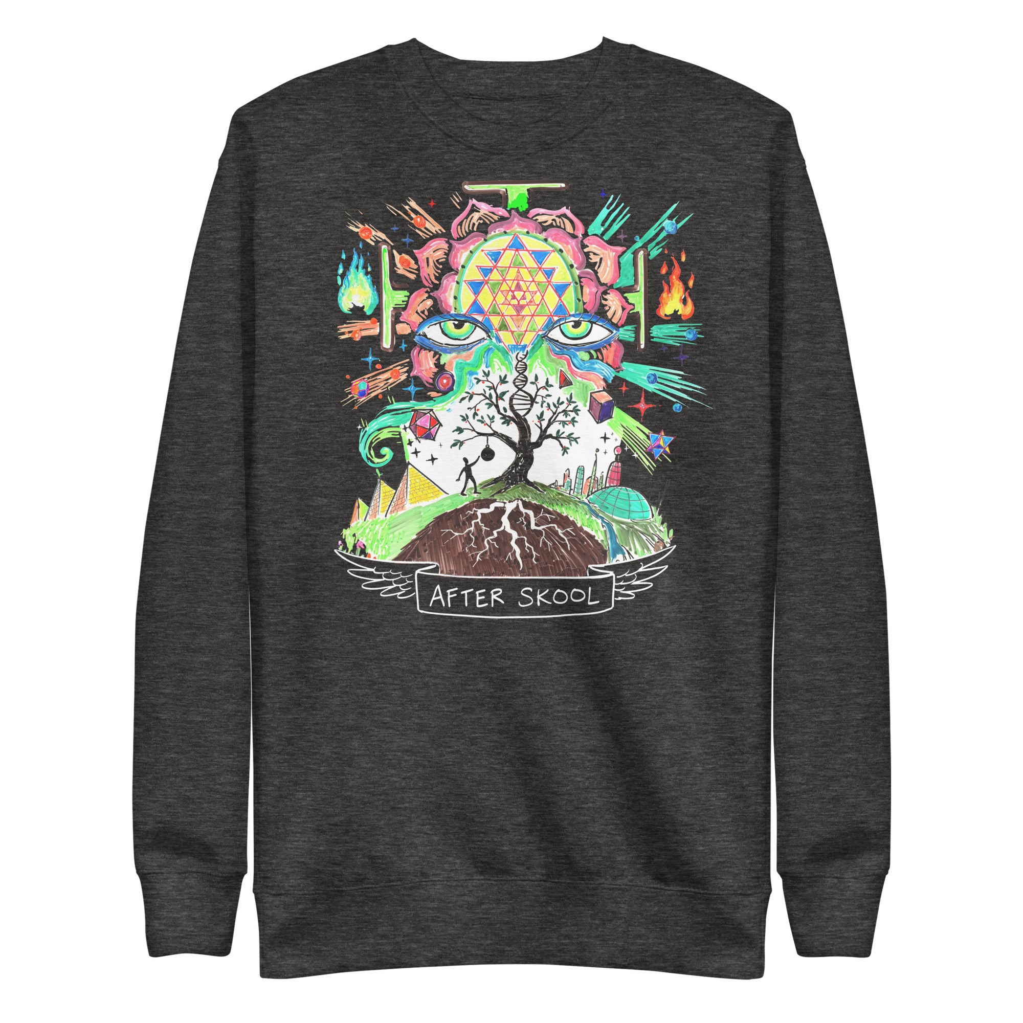 Welcome to the Present Unisex Premium Sweatshirt (Dark Version)