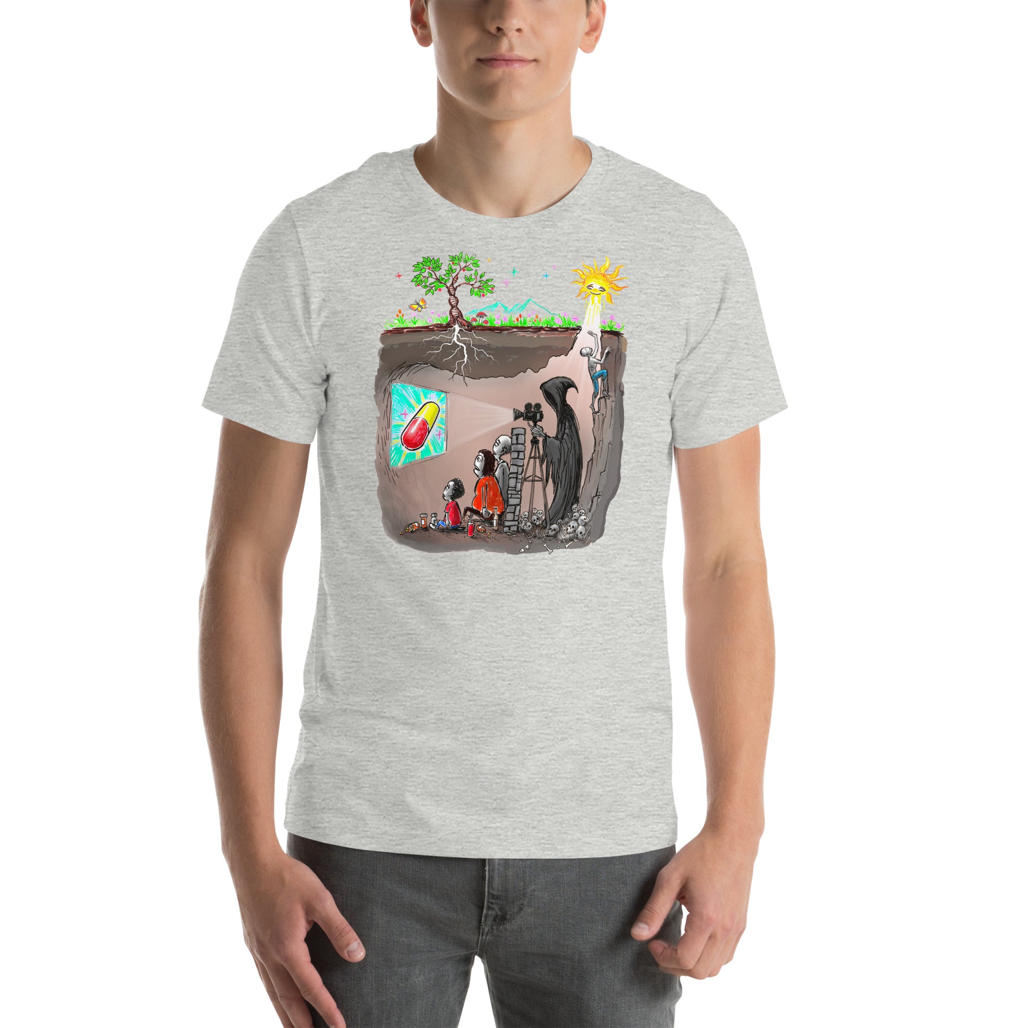 Plato's Cave Unisex t-shirt