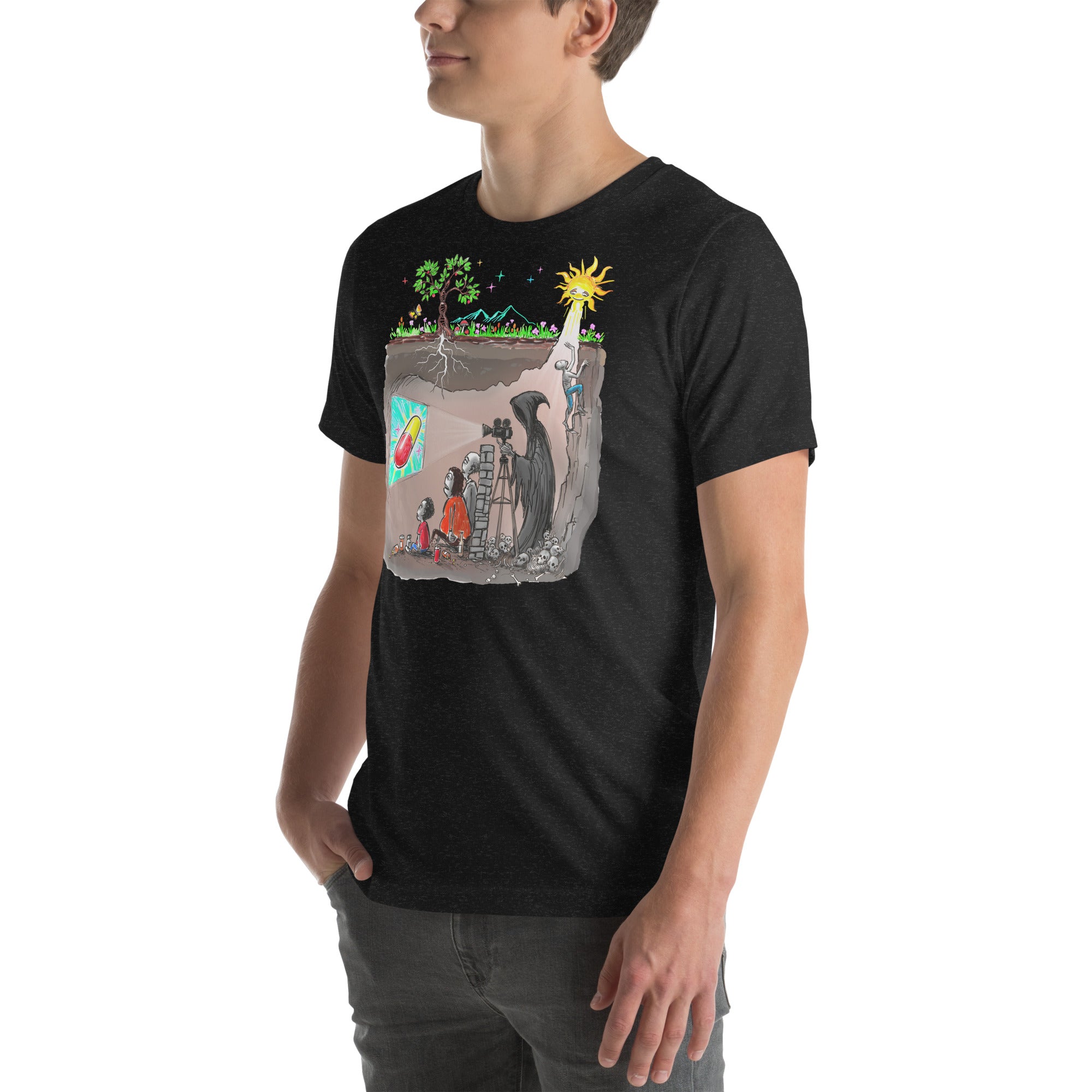 Plato's Cave Unisex t-shirt