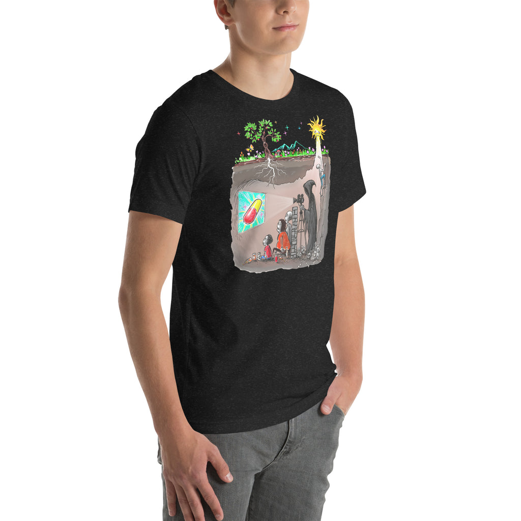 Plato's Cave Unisex t-shirt