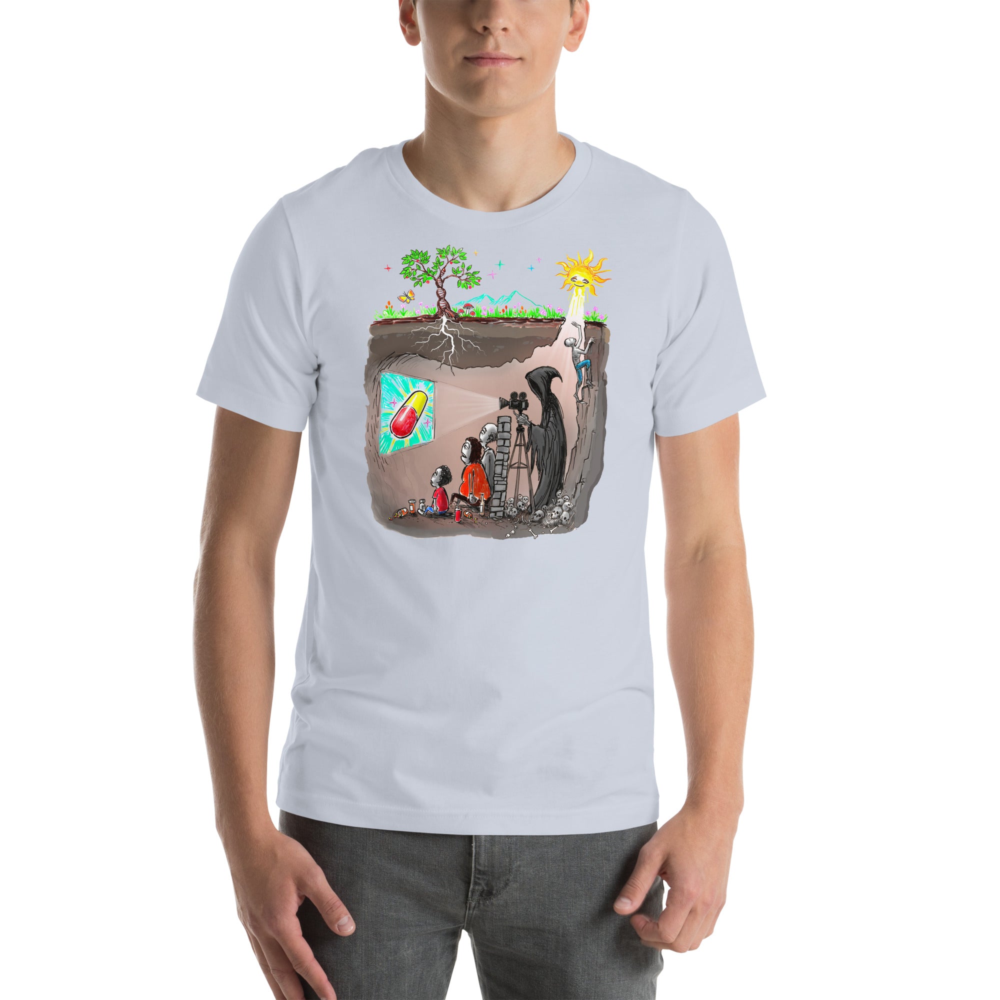 Plato's Cave Unisex t-shirt