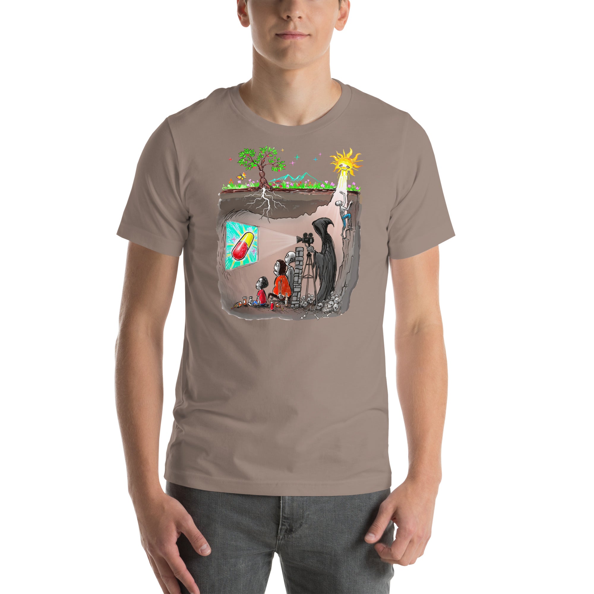 Plato's Cave Unisex t-shirt