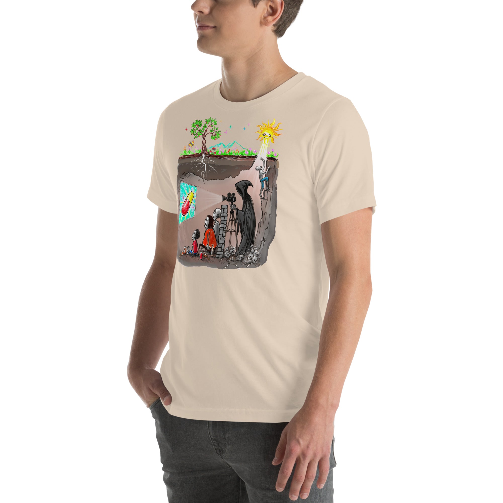 Plato's Cave Unisex t-shirt